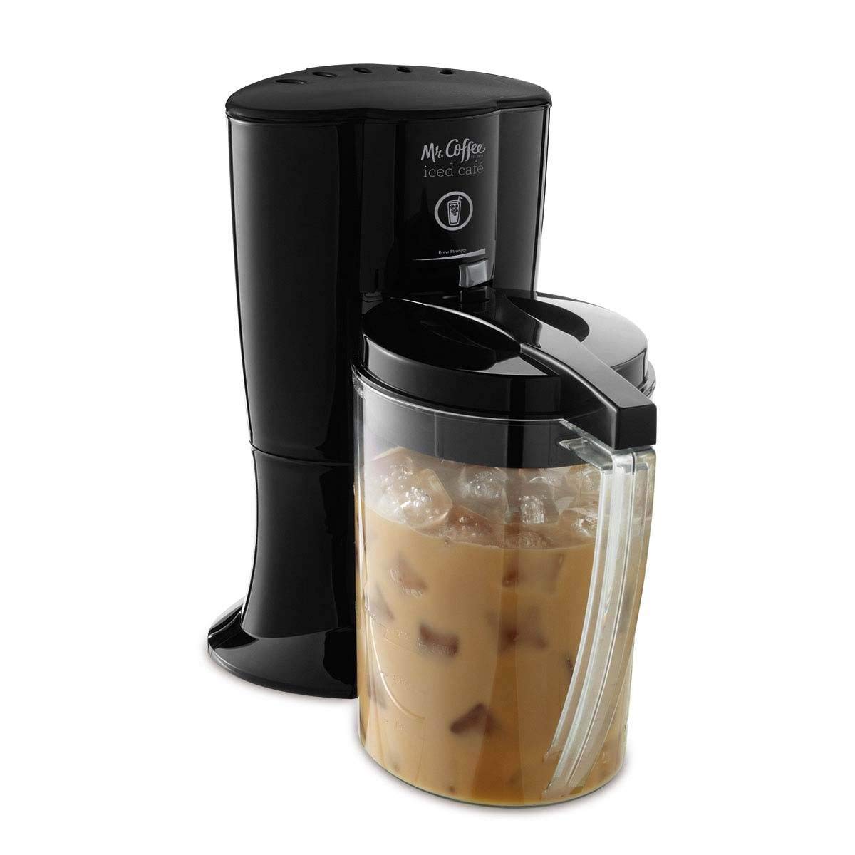 Mr. Coffee BVMC-LV1 Iced Coffee Maker - Fast Brewing for Cold Brew & Iced Coffee, Compact Black Design - Perfect for Home, Office & Outdoor Use