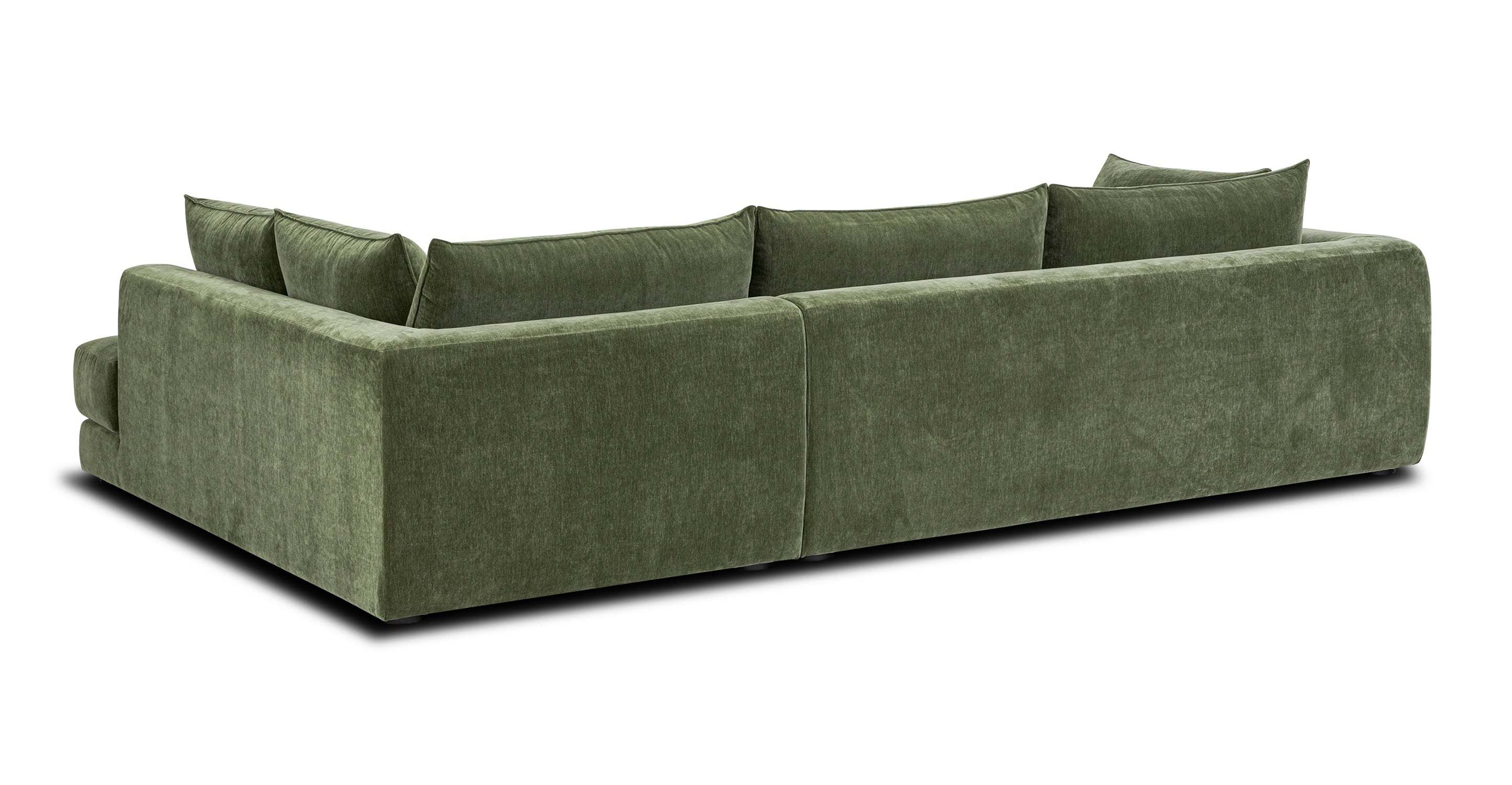 Modern Marcel Right Facing Corner Sectional Sofa - L-Shaped Couch with Chaise Lounge for Living Room, Family Room & Home Theater - Comfortable Fabric Upholstery