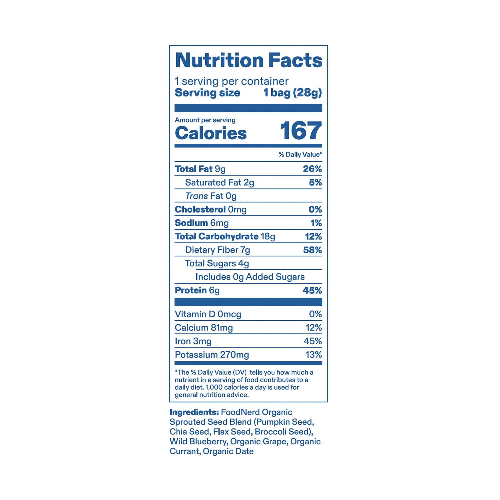 Organic Blue Mega Puffs - Wild Blueberry & Currant with Sprouted Broccoli Seeds - Healthy Baby & Toddler Snacks - 100% Fruits & Vegetables - All Natural - Non-GMO - Gluten-Free - Perfect for On-the-Go, Lunchboxes & Daycare (10 Pack)