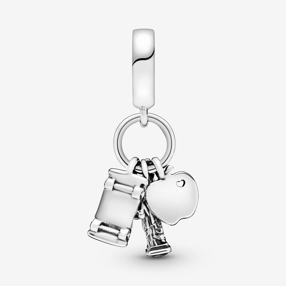 925 Silver Artist Palette Pendant with Paintbrush - Colorful Imitation Birthstone Beads & Starfish Seashell Charm - Perfect for Necklaces, Bracelets & European Jewelry - Great for Artists, Beach Lovers & Jewelry Making