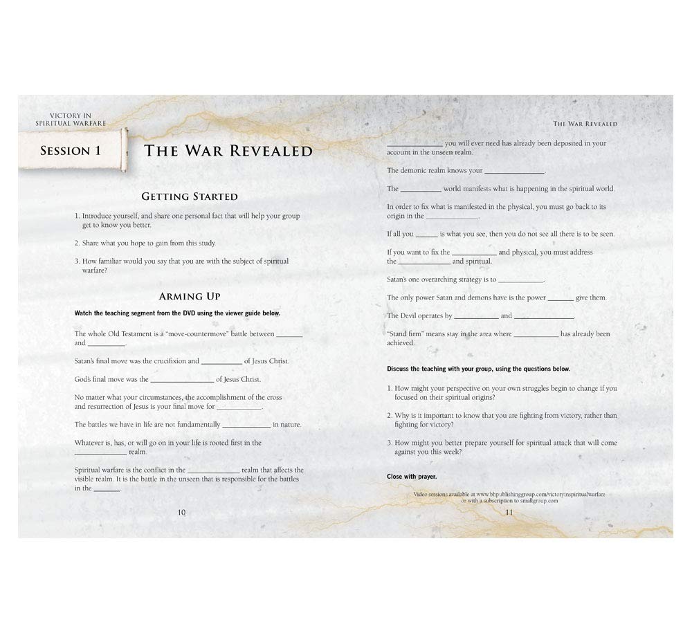 Victory in Spiritual Warfare Bible Study Book - Christian Devotional Guide for Battles & Spiritual Growth | Perfect for Group Studies, Personal Reflection & Church Ministry