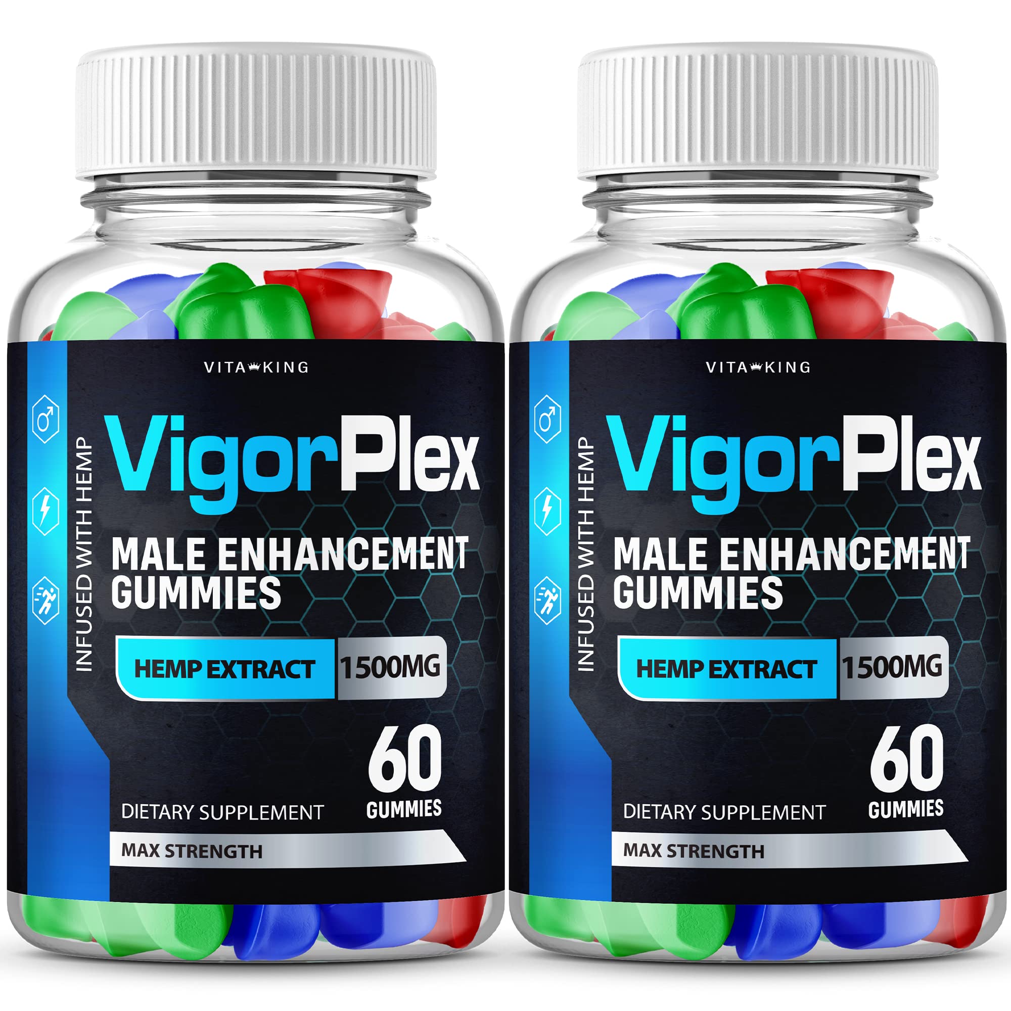 Vigorplex Advanced Support Gummies (2 Pack, 120 Count) - Premium Immune & Energy Booster for Adults - Perfect for Daily Wellness, Travel & Active Lifestyles