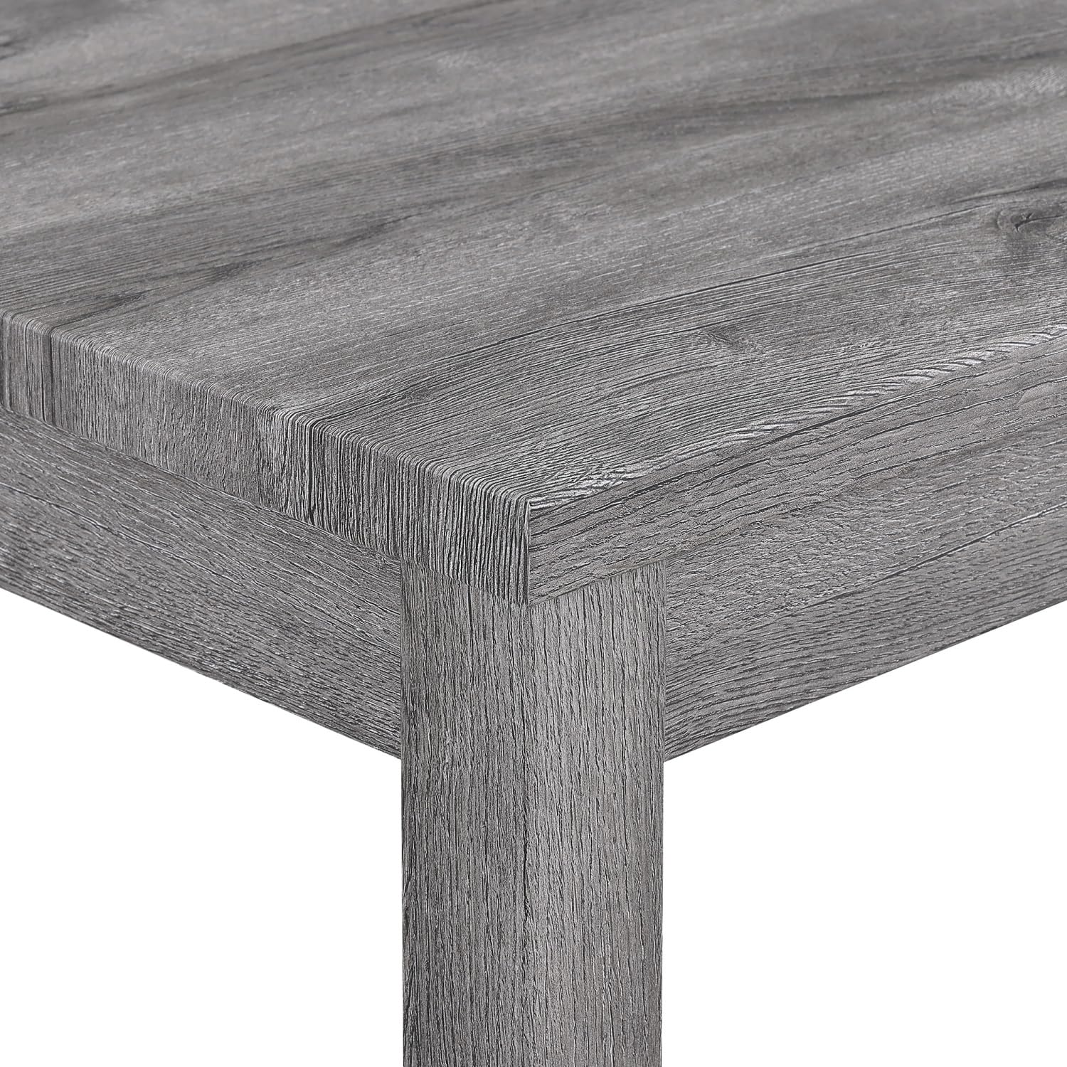Solid Wood Counter Height Pub Table Set with 3 Upholstered Stools, MDF Top Rectangular Bar Table with Charging Ports, Perfect for Kitchen, Dining Room, Living Room, and Small Space Entertaining