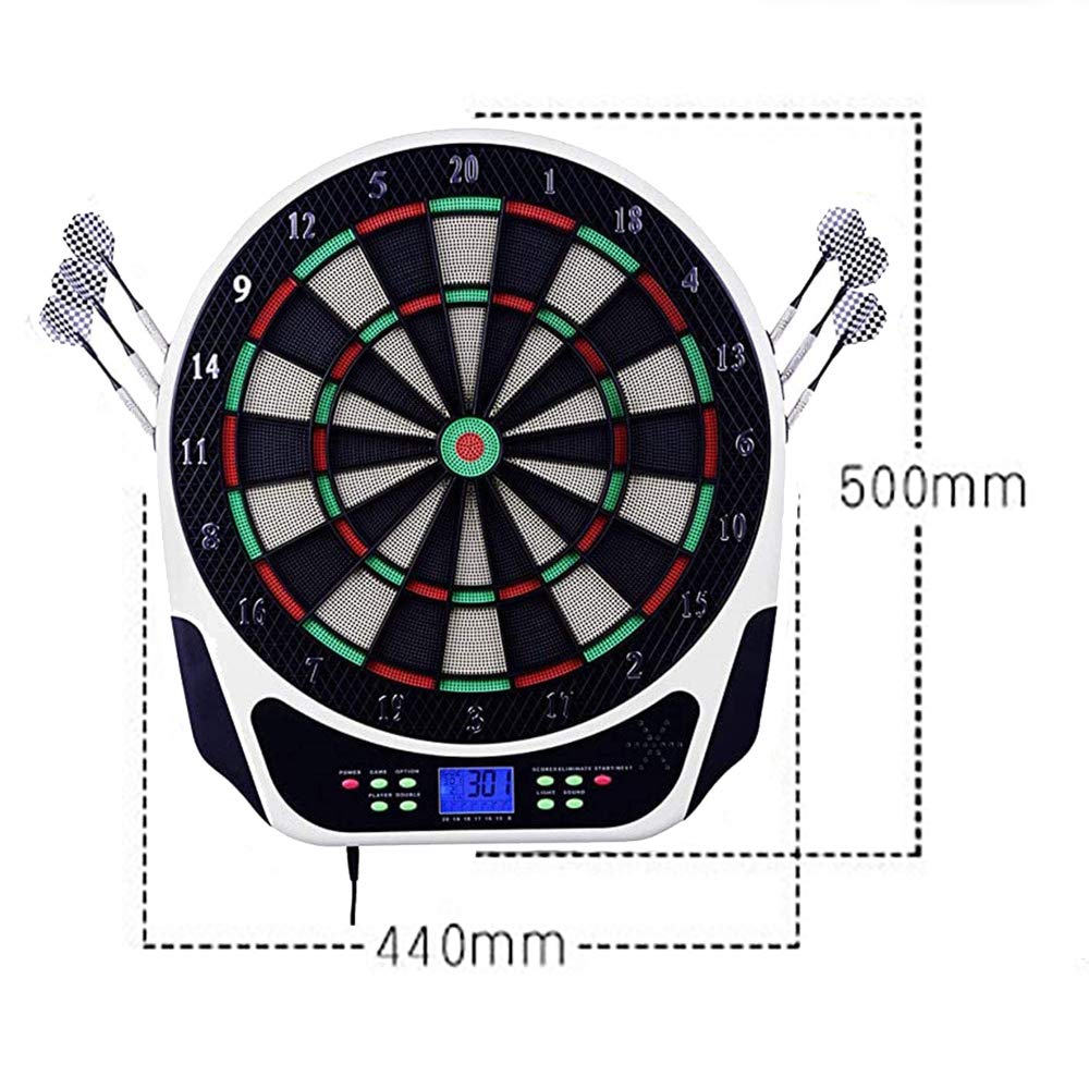 Professional Electronic Dartboard Set with 18 Games & 159 Options - 6 Soft Tip Darts Included - Perfect for Bars, Offices & Home Entertainment | Fun Sports Game for Adults & Parties