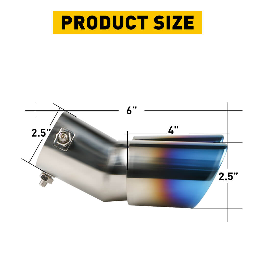 High Performance Muffler Tip & Exhaust Pipe Elbow Kit - Stainless Steel Car Exhaust Tubing for Vehicle Modification - Perfect for Racing, Off-Road & Custom Car Upgrades