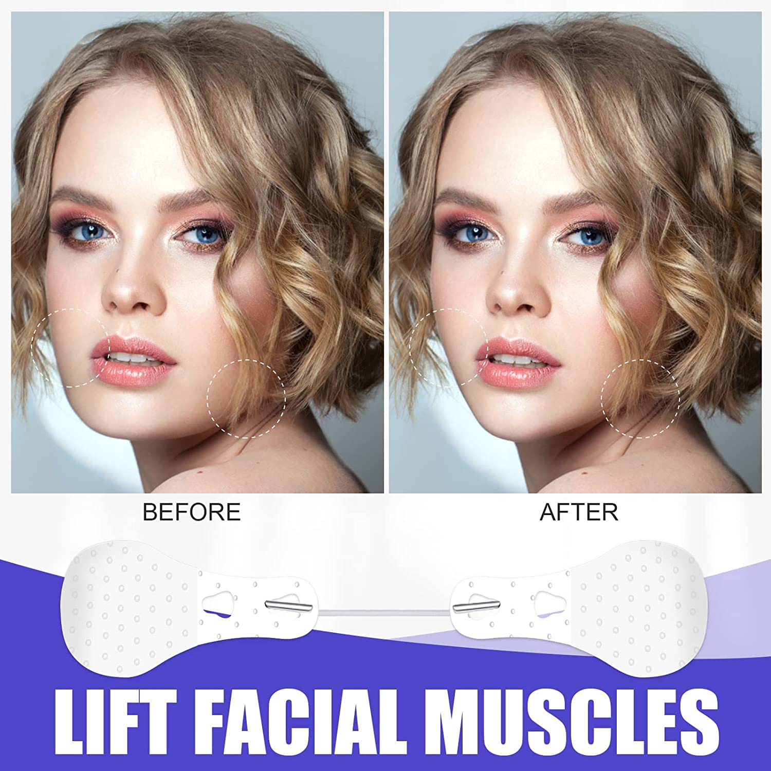 Instant Face Lift Tape - Invisible Waterproof Elastic Wrinkle Lifting Patches for Face & Neck (40 PCS) | Reduce Double Chin & Tighten Skin | Perfect for Makeup, Special Events & Daily Anti-Aging Care