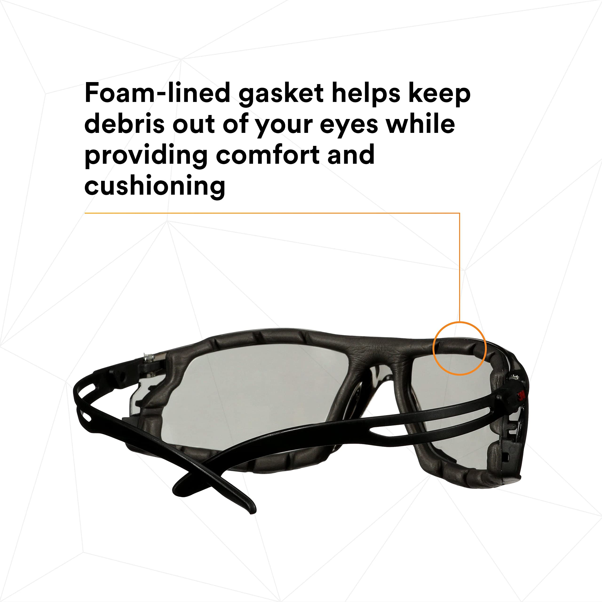 SecureFit 500 Series Safety Glasses - 20 Pack ANSI Z87.1 Certified Impact Resistant Eyewear with Anti-Fog Scotchgard Lens, Adjustable Ratchet Temples & Foam Gasket - Ideal for Construction, Woodworking, Lab Work & Outdoor Sports Protection