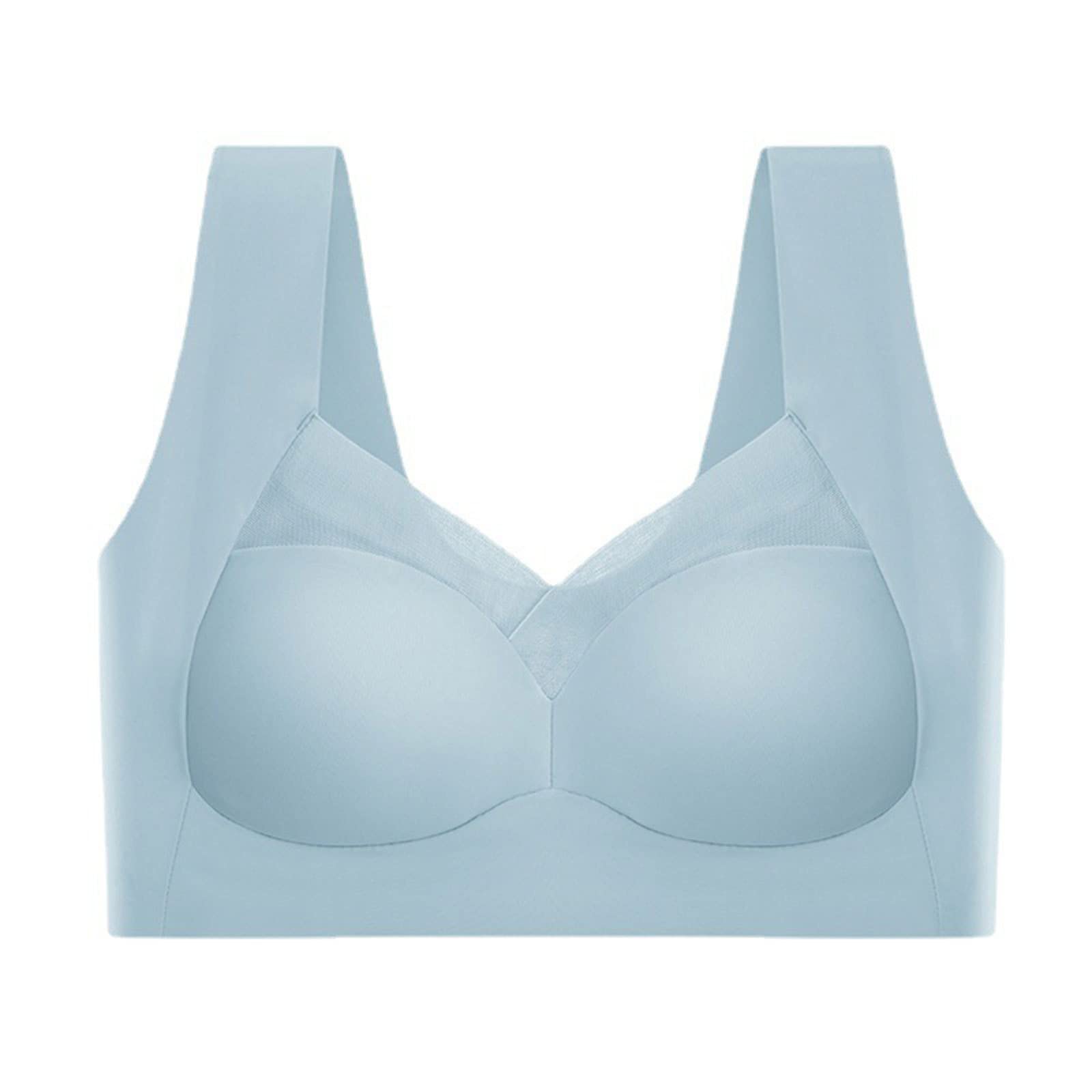Deep Cup Push Up Bra for Women - Seamless Mesh Lace Wireless Bra Plus Size, Back Smoothing Comfort for Everyday Wear | Perfect for Summer Outfits, Office Wear & Date Nights