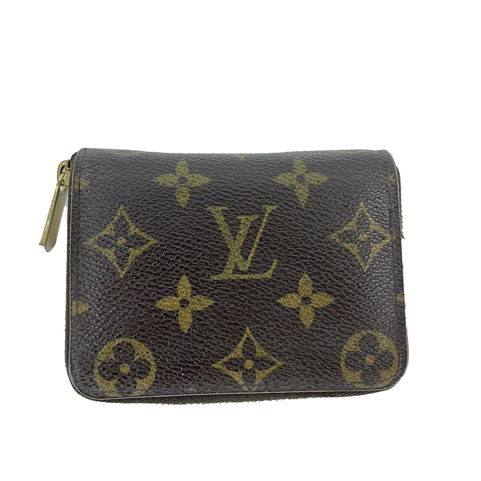 Louis Vuitton LV Zippy Coin Purse - Brown Monogram Coated Canvas Wallet for Women | Compact Card Holder & Change Purse | Perfect for Everyday Use, Travel & Gift Giving