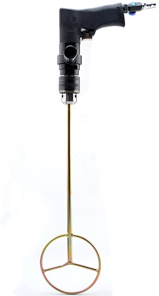 Portable Pneumatic Mixer Agitator 0-700RPM - Explosion-Proof Paint Ink Mixing Tool with 13mm Chuck - Ideal for Industrial Paint Mixing, Ink Blending, and Chemical Processing