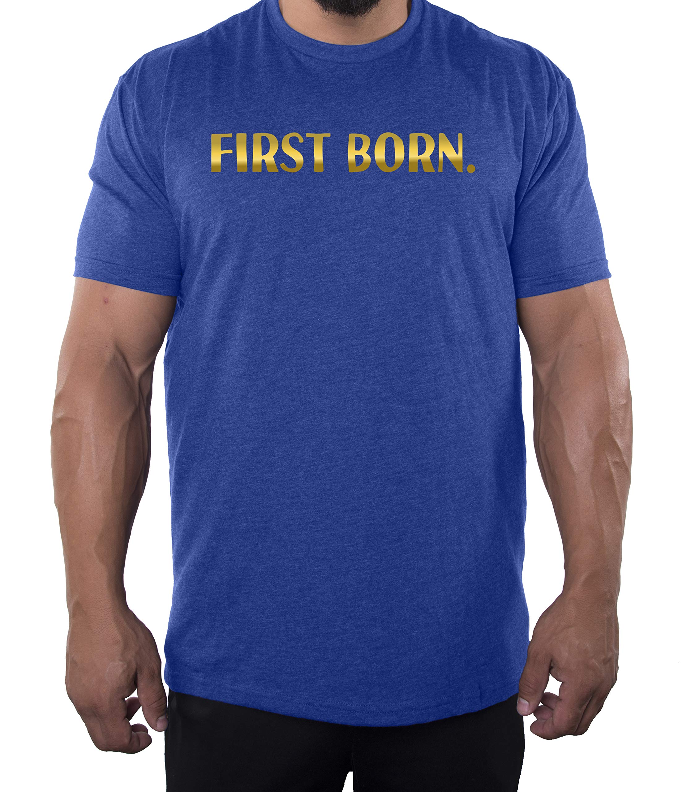 First Born Shirt - Family Reunion Men's T-Shirts | Comfortable Cotton Tee for Sons, Brothers & Dads | Perfect for Family Gatherings, Birthdays & Father's Day