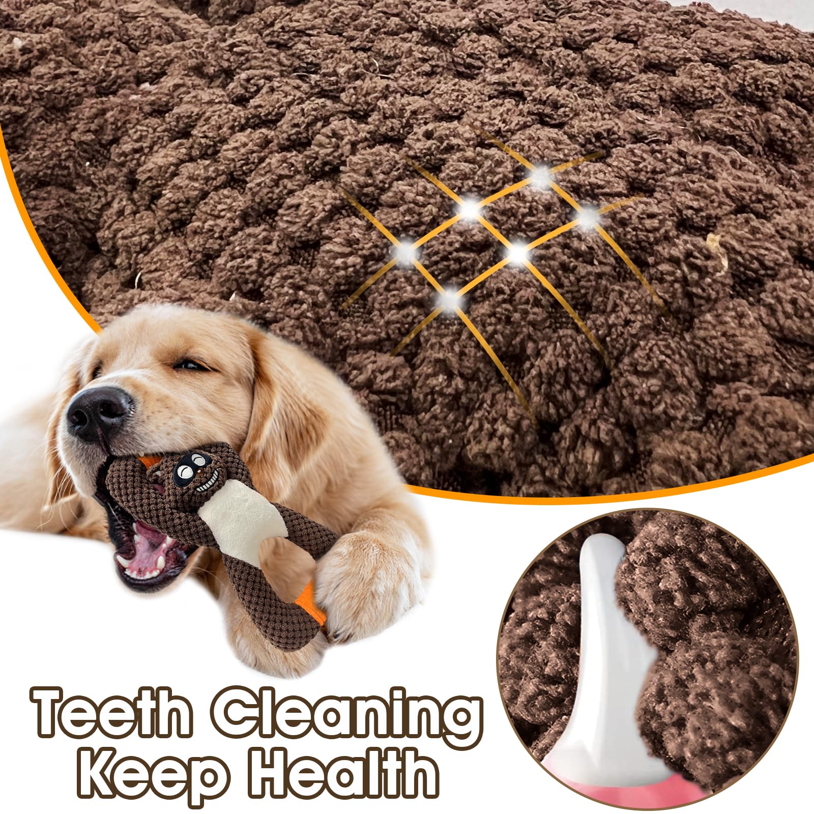 Indestructible Plush Dog Toys for Small, Medium & Large Breeds - Durable & Tough Interactive Chew Toy for Aggressive Chewers (Raccoon Design) - Perfect for Playtime, Training & Boredom Relief