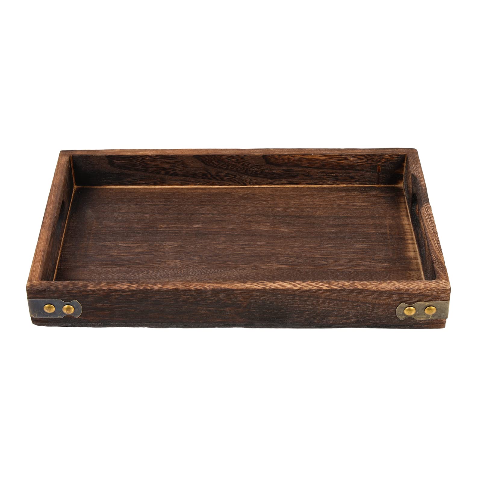 Zerodeko Rustic Wood Serving Tray for Farmhouse Decor - Perfect for Bread, Fruit & Dining Table Centerpiece
