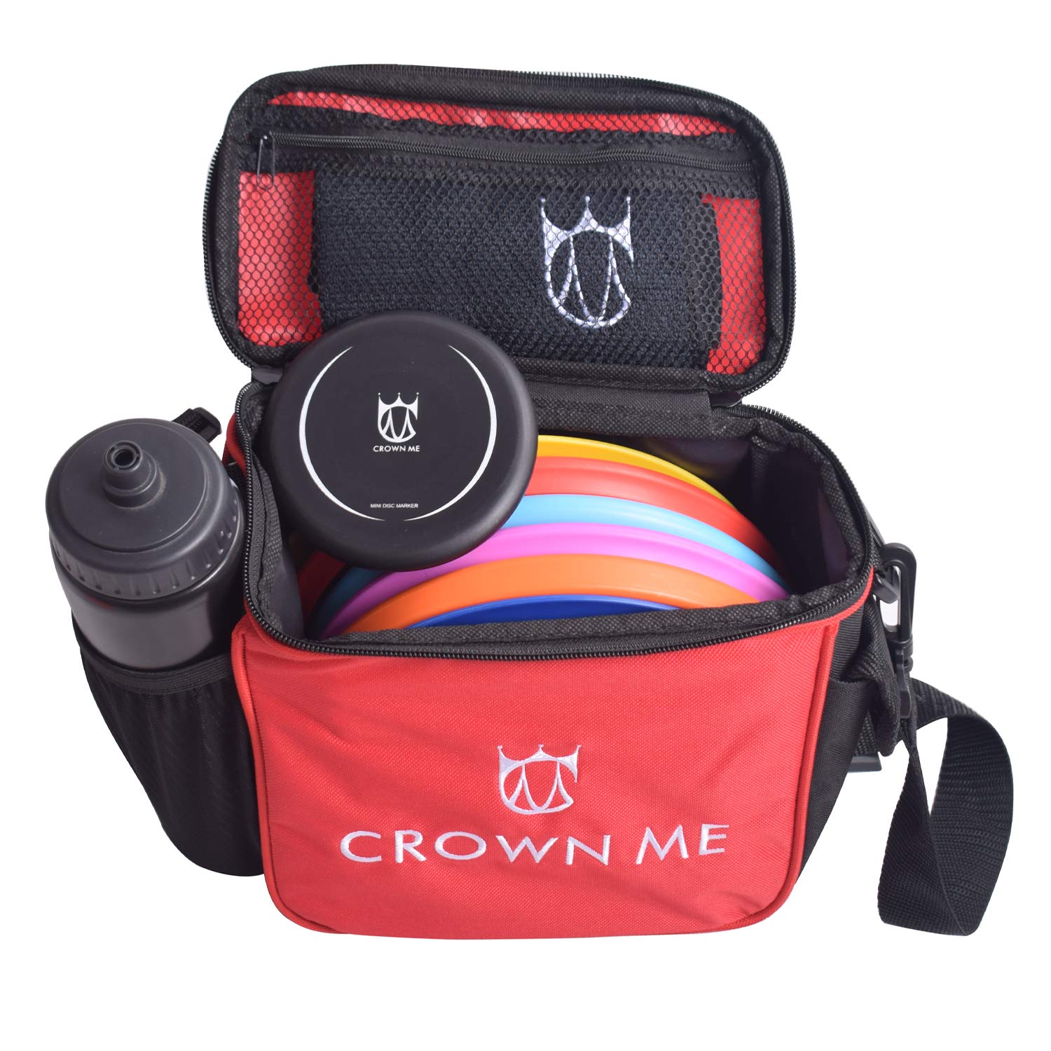 CROWN ME Disc Golf Starter Set - 6 Discs, Bag & Accessories for Beginners | Outdoor Sports Gear