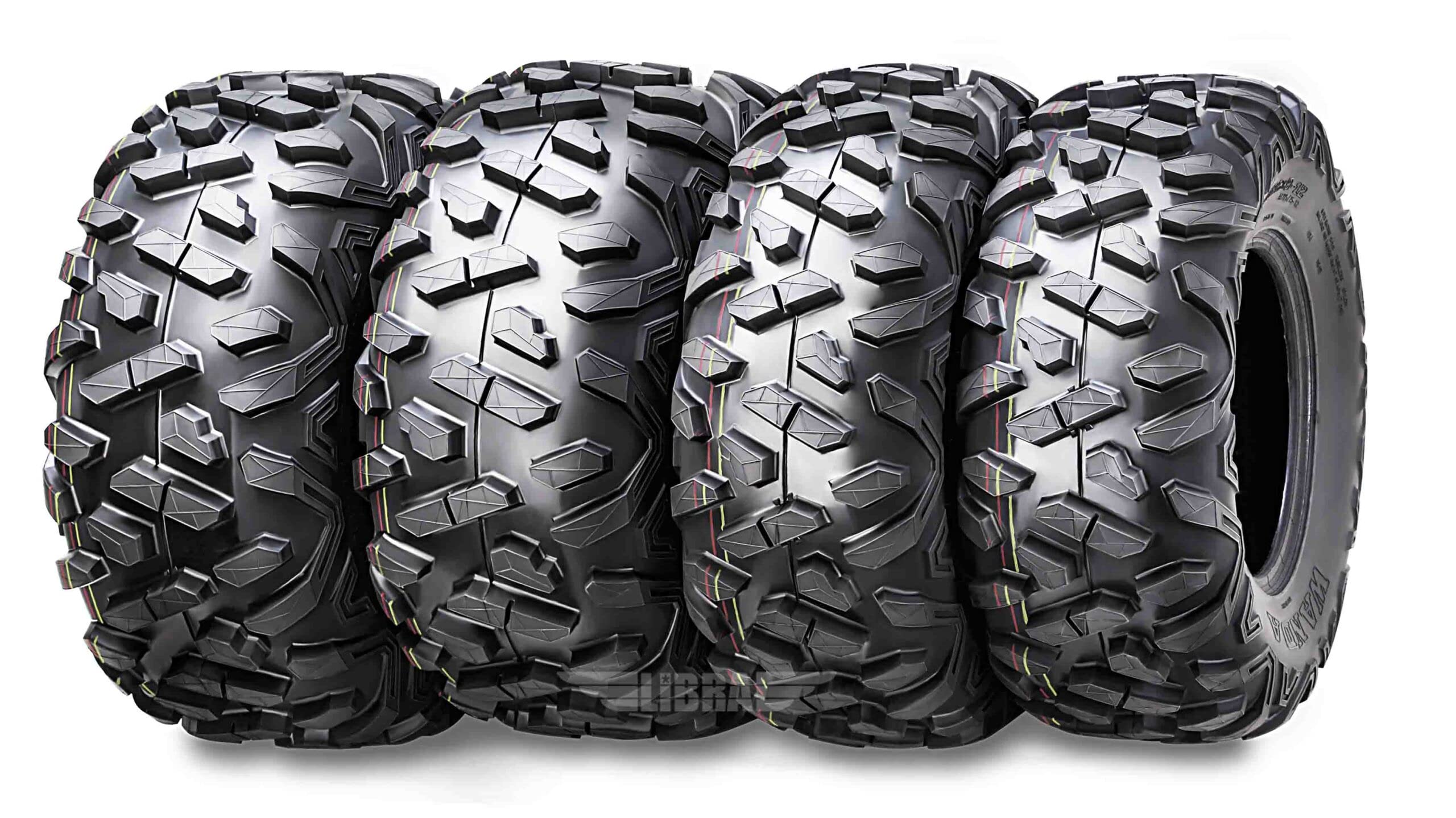 WANDA Set of 4 ATV/UTV Tires 25X8-12 & 25X10-12 - Compatible with 2006-2014 SUZUKI KING QUAD 700 & 750 - All-Terrain Off-Road Tires for Hunting, Farming & Trail Riding