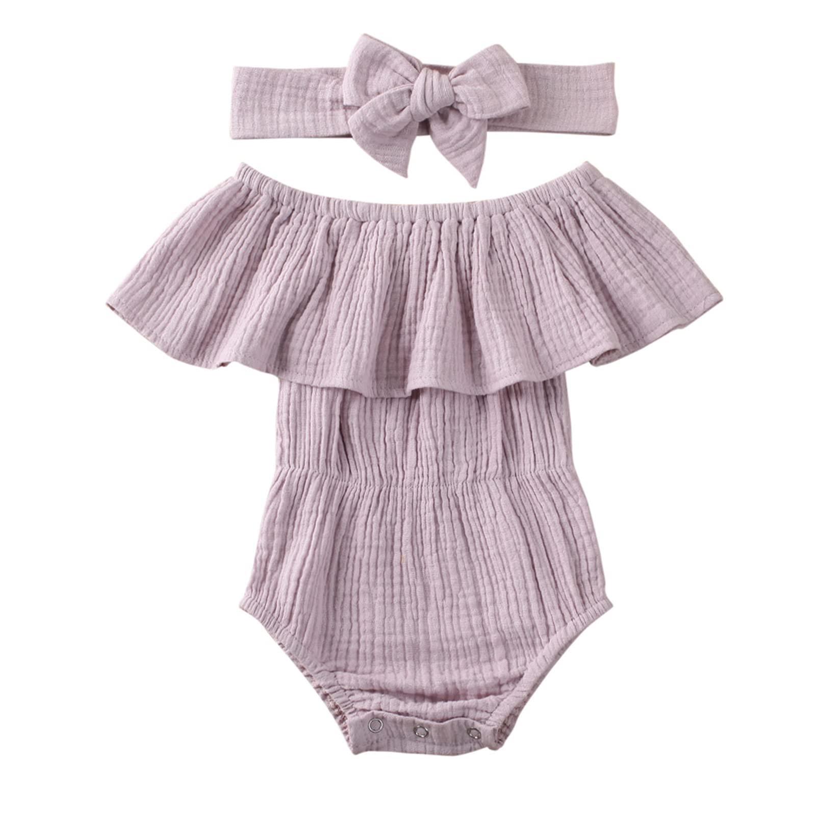 Adorable Newborn Baby Girl Romper Outfit - Sleeveless Pom Pom Tassel Bodysuit Jumpsuit for 0-3 Months | Soft Cotton Summer One-Piece Clothing for Infants | Perfect for Photoshoots, Playdates & Special Occasions