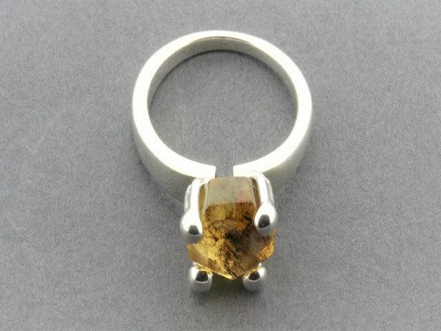 Princess Ring - Genuine Amber & Sterling Silver Jewelry for Women, Elegant Gift for Birthday, Anniversary & Special Occasions