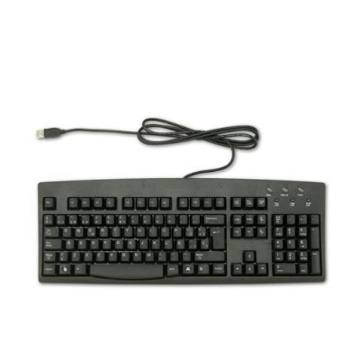SimplyPlugo Wired USB Keyboard - Standard US English Layout, Black - Perfect for Office, Gaming & Home Use