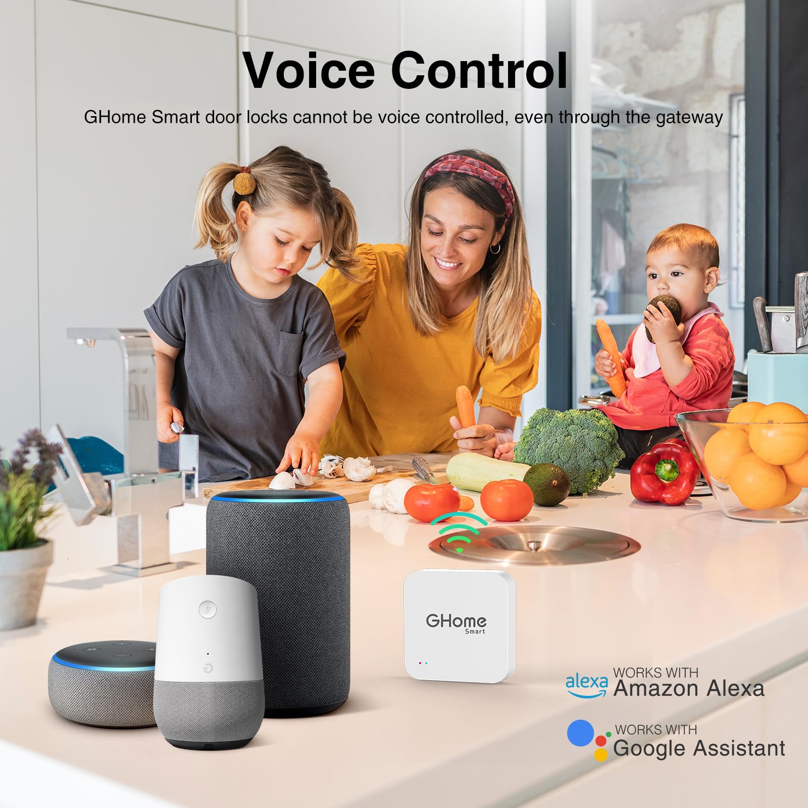 GHome Smart Tuya Bluetooth & WiFi Gateway - Mini Hub for Smart Door Locks & Tuya Devices | Compatible with Alexa, Google Assistant & Smart Life App | Remote Control via 2.4GHz WiFi | Perfect for Smart Home Automation & Security Systems