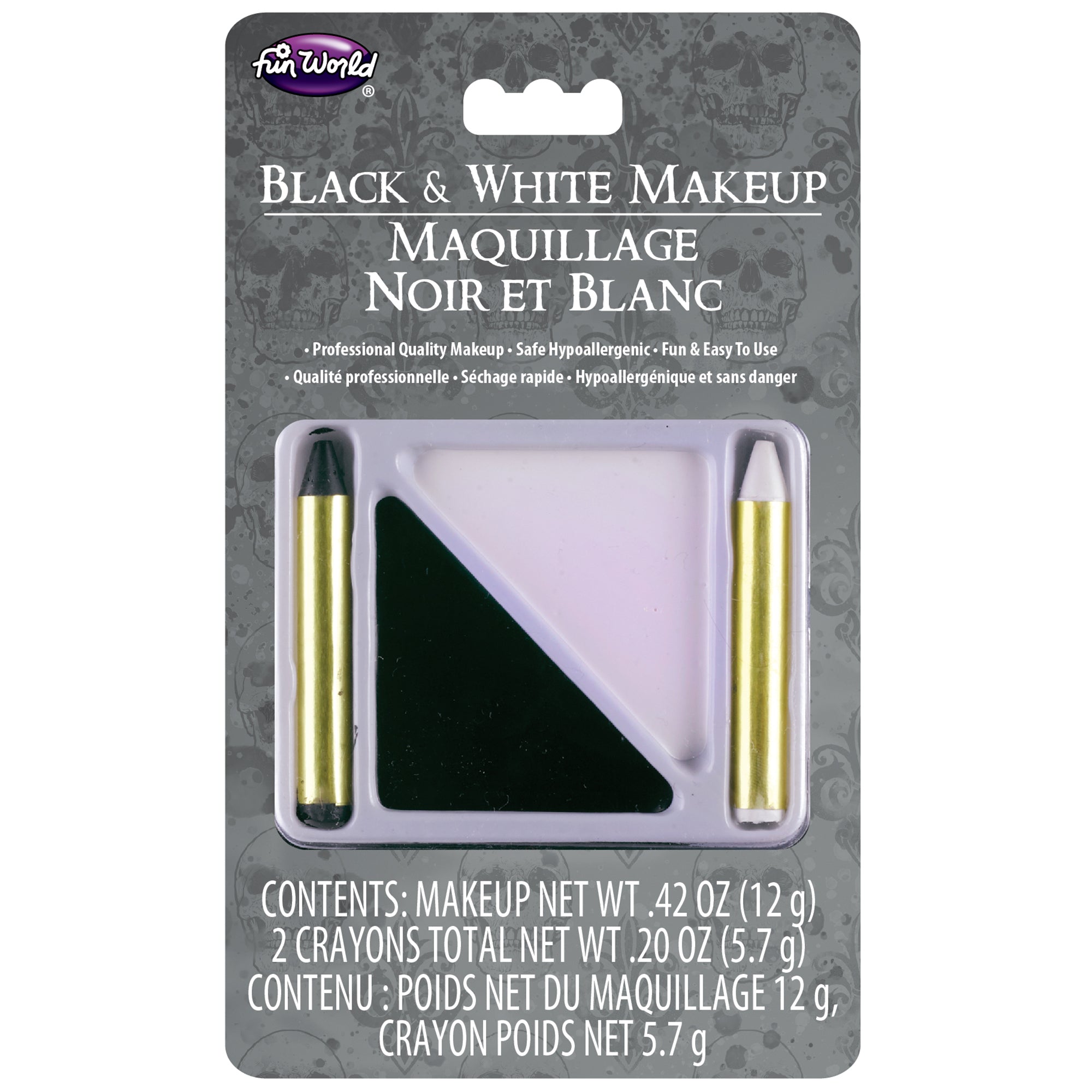 Black & White Makeup Palette - 1 Count | Professional Cosmetics for Day & Night Looks | Perfect for Parties, Halloween & Theatrical Makeup