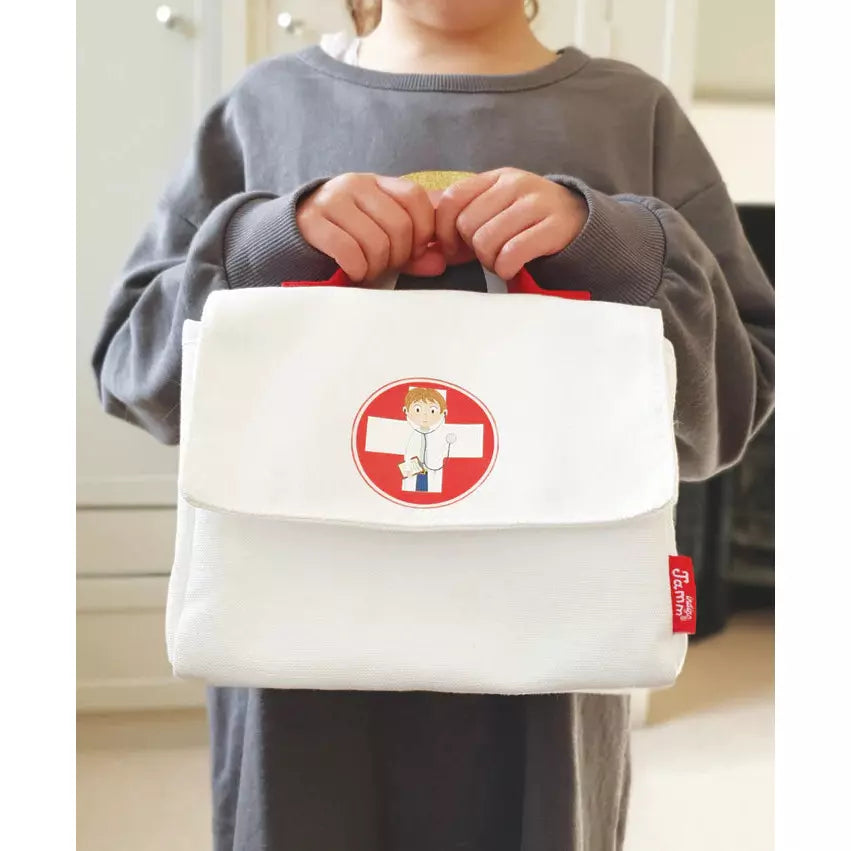 Kids Wooden Doctor Play Set - Pretend Play Medical Kit for Toddlers & Children - Perfect for Role Play, Birthday Gifts & Early Learning