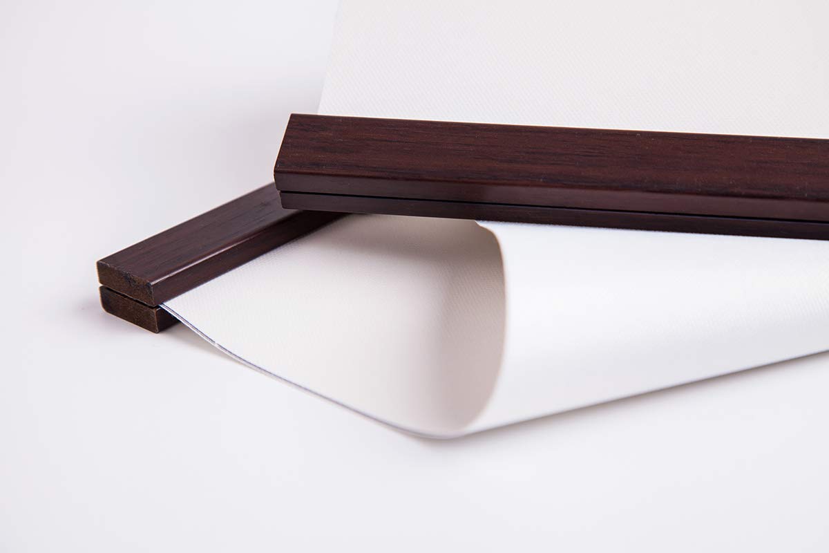 2 Pack Magnetic Poster Hanger Frame - Light Wood Walnut (24x36, 24x32, 24x18 Inches) - Canvas Artwork & Print Hanging Kit for Wall Decor - Perfect for Home, Office, Gallery & Classroom Display