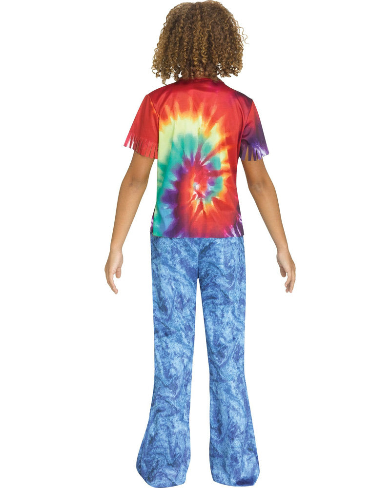 Groovy 60s Baby Girls Costume - Retro Hippie Outfit for Toddler Dress Up & Halloween Party