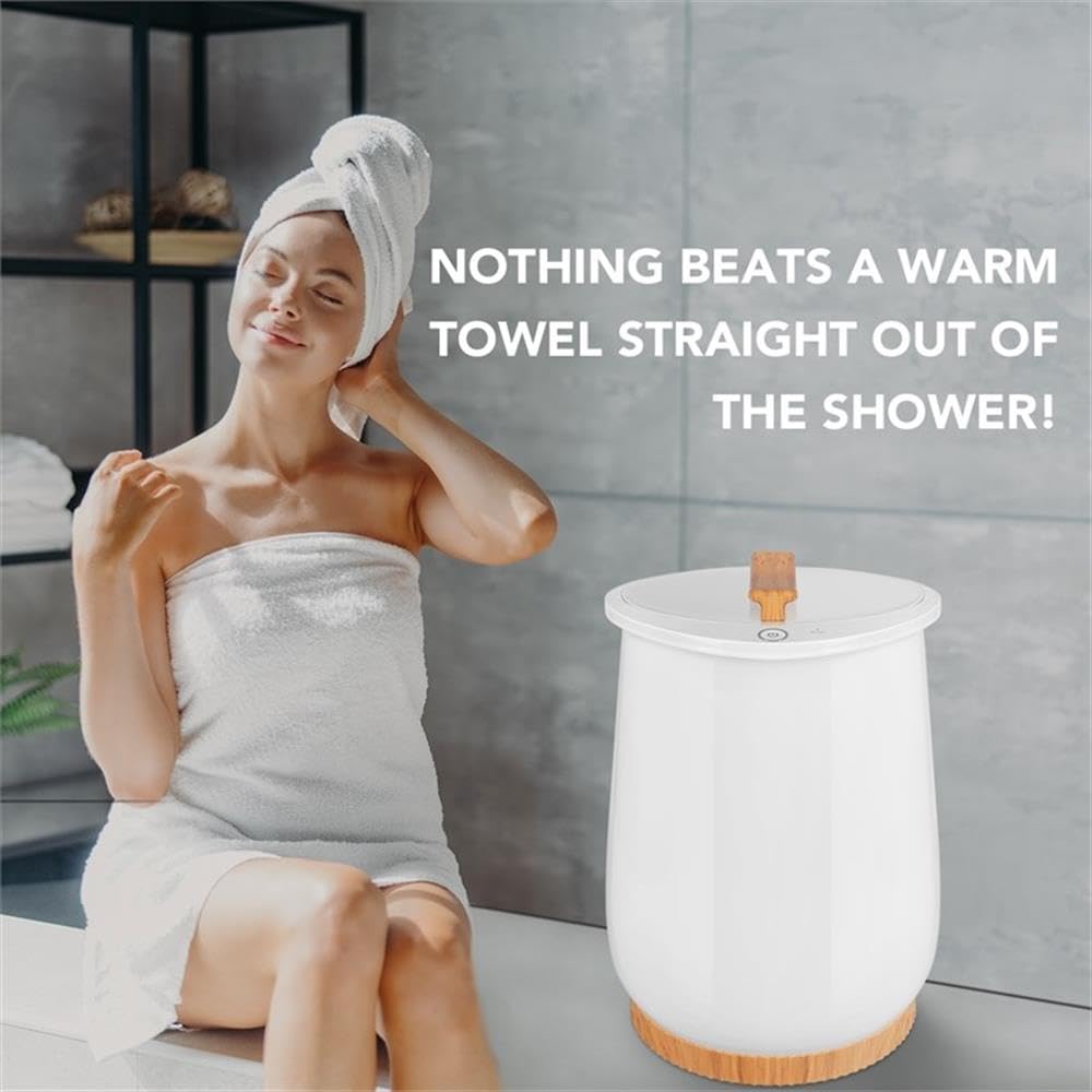 Premium White Electric Towel Warmer - Fast Heating Bathroom Luxury for Spa, Hotel & Home Use