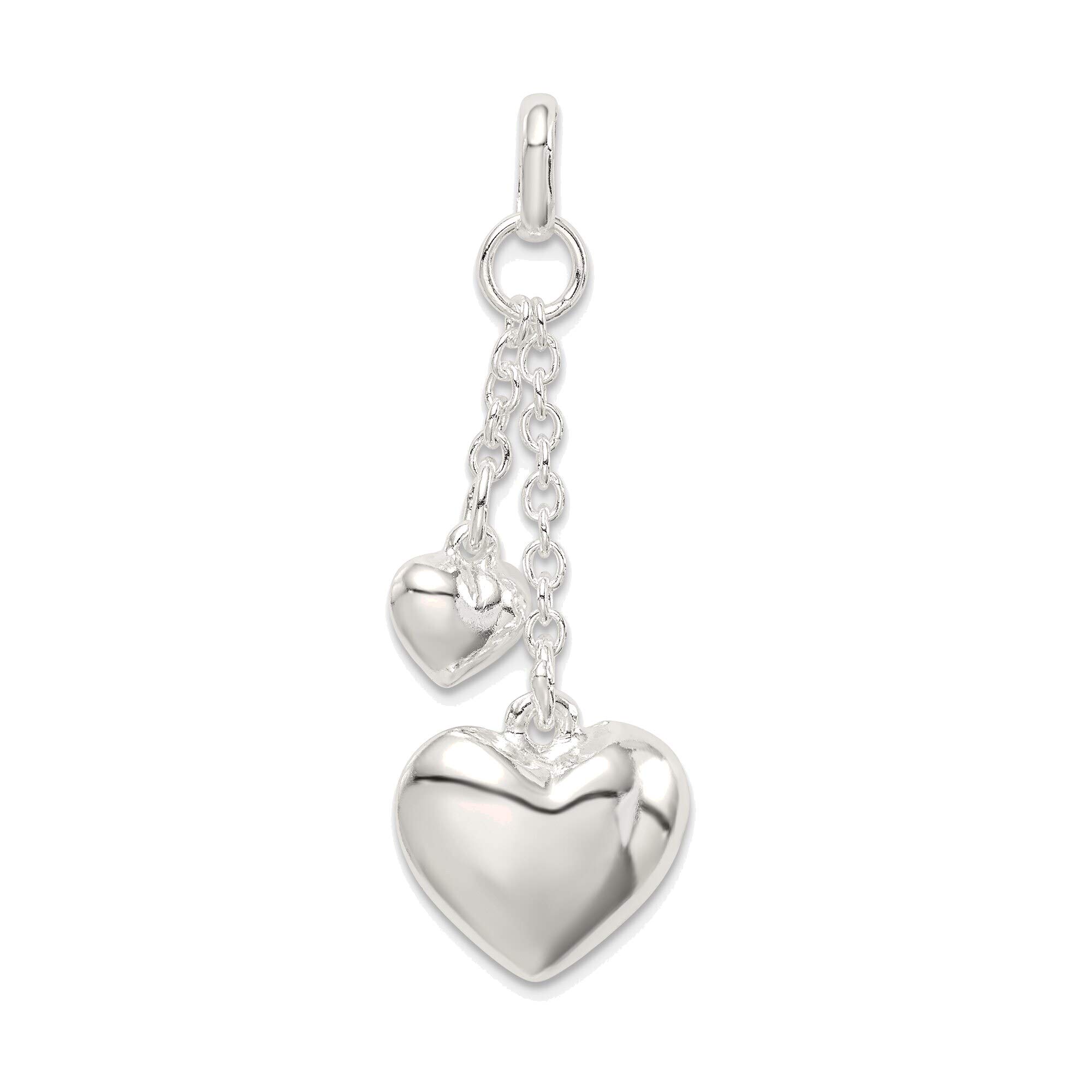 Sterling Silver Heart Pendant - Elegant Jewelry for Gifts & Daily Wear