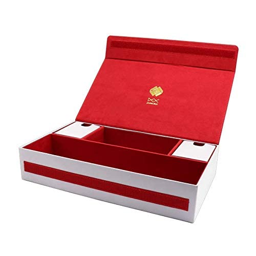 Premium White Dex Protection Supreme Game Chest - Durable Card Deck Storage Box for MTG, Pokemon & Yu-Gi-Oh - Perfect for Collectors, Tournaments & Game Nights