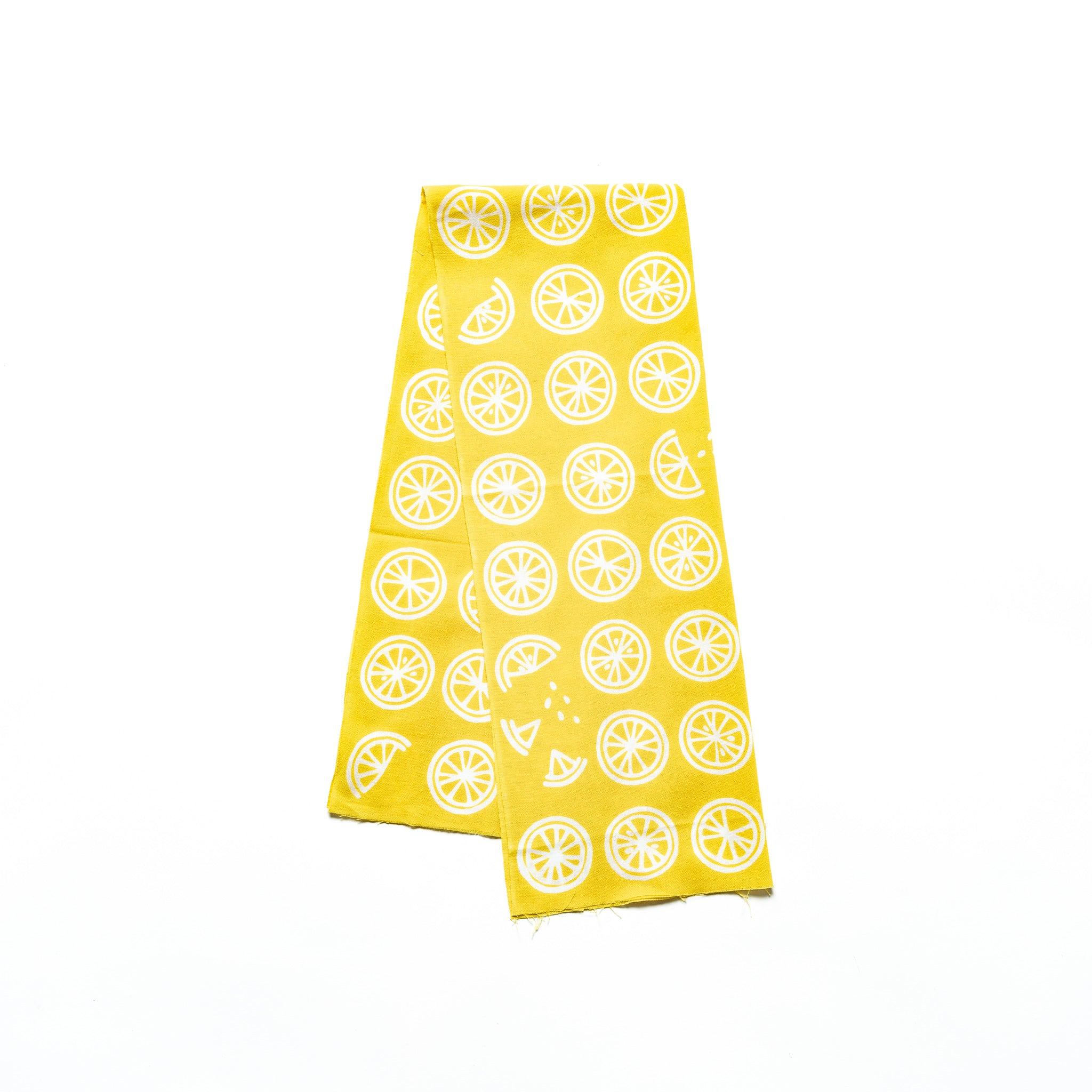 Premium Japanese Lemon Print Tenugui Hand Towel - Soft, Absorbent & Quick-Drying for Kitchen, Gym & Travel - Traditional Cotton Towel for Home, Yoga & Gift Giving