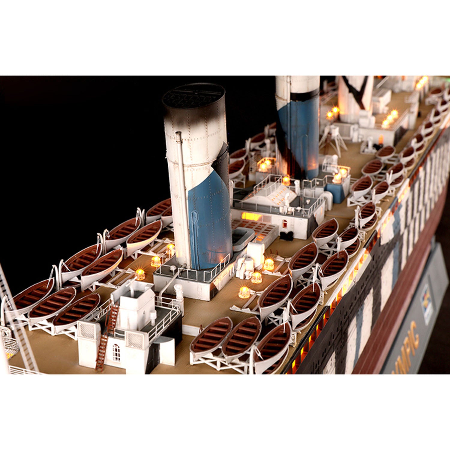 Trumpeter 1/200 Scale Olympic & Britannic Ship Model Lighting Kit - Highly Detailed Parts for Trumpeter 03720 & 03721 - Perfect for Model Ship Building, Collectors, and Historical Displays