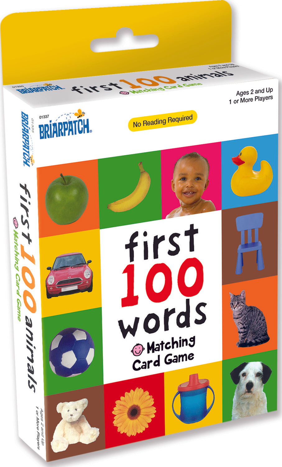 First 100 Words Matching Card Game - Educational Flash Cards for Toddlers & Preschoolers - Learn Vocabulary, Colors & Shapes - Perfect for Home, Classroom & Travel Learning Activities