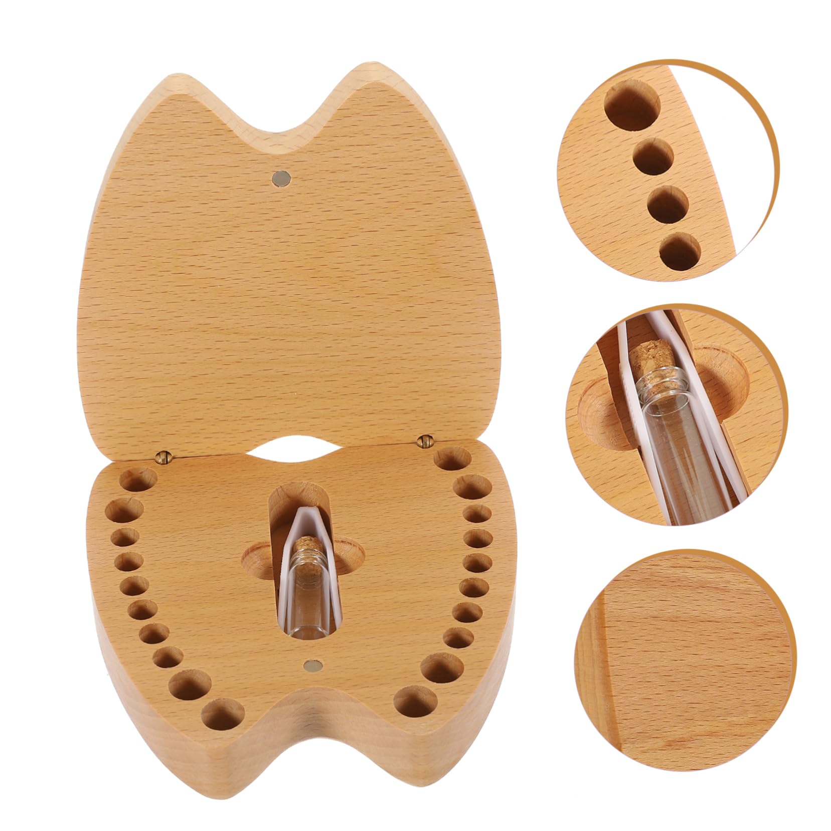 Wooden Baby Tooth Keepsake Box for Lost Teeth - Memory Storage Box for Boys & Girls | Perfect First Tooth Keepsake, Nursery Decor & Childhood Memory Preservation