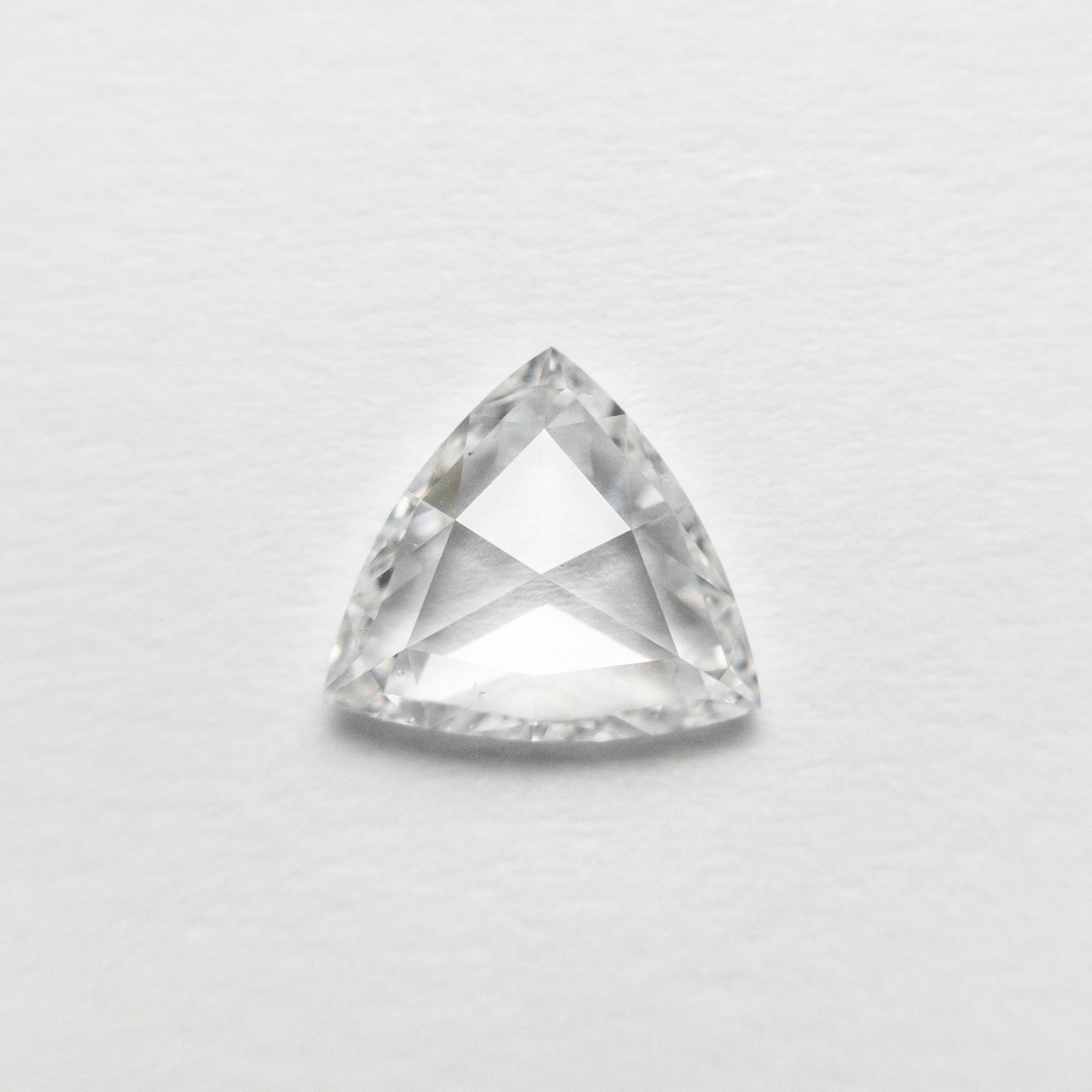 0.72ct F Color SI1 Clarity Trillion Rose Cut Loose Diamond 6.68x7.38x1.96mm for Engagement Rings & Jewelry Making - USA Stock