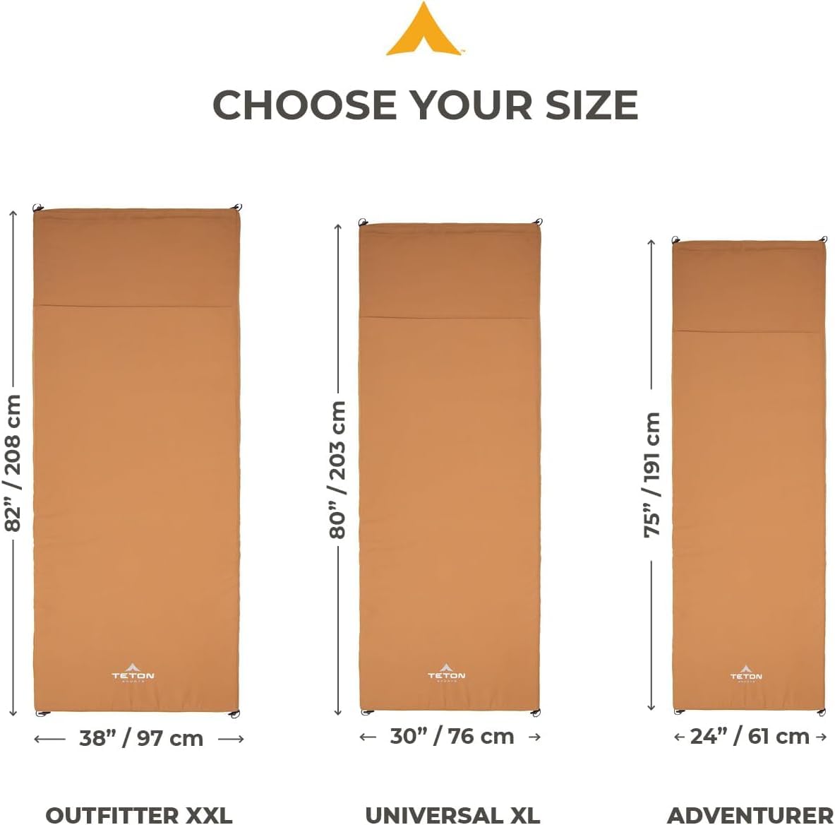 Teton Canvas Camp Pad - Ultra Comfortable Sleeping Pad for Car Camping & Outdoor Adventures - Durable Brown Camping Mattress for Backpacking, Hiking & RV Trips