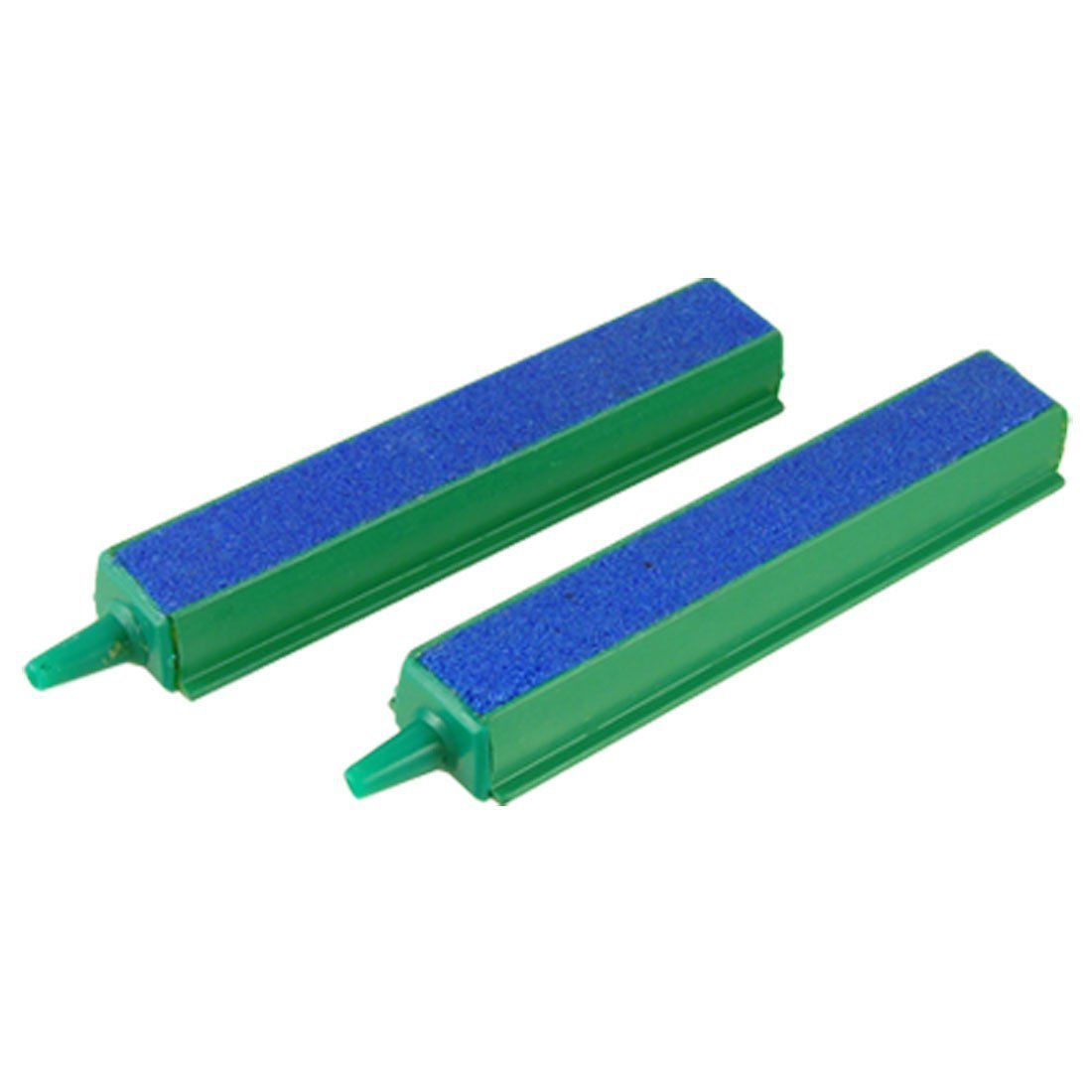 CNZ® 4-Inch Fish Tank Air Bubble Stone Bars - Dual Air Stone Diffuser for Aquarium Oxygenation - Green/Blue - Ideal for Freshwater & Saltwater Tanks, Fish Breeding, Hydroponics
