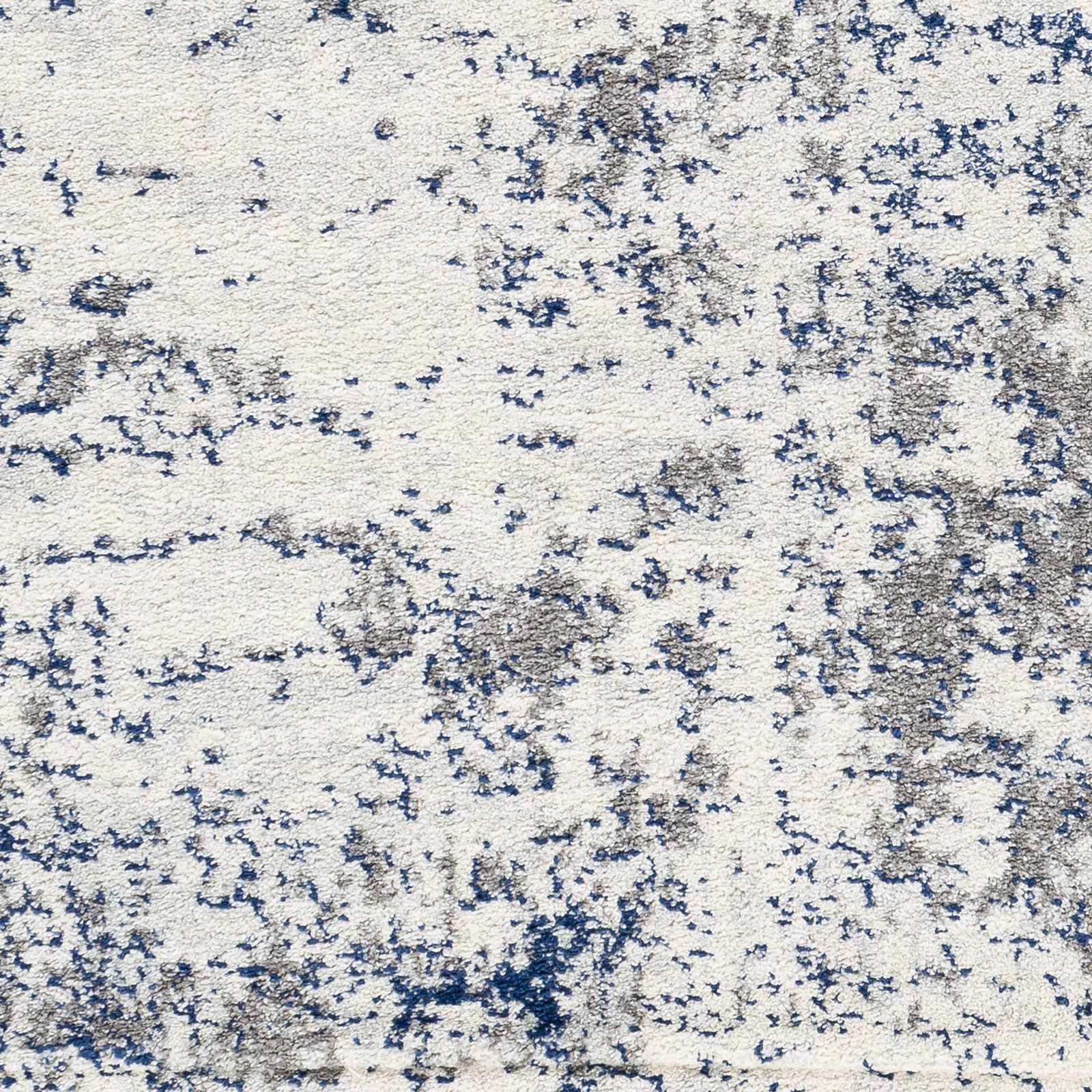 Modern Blue and Gray Hauteloom Warburton Area Rug 5'3