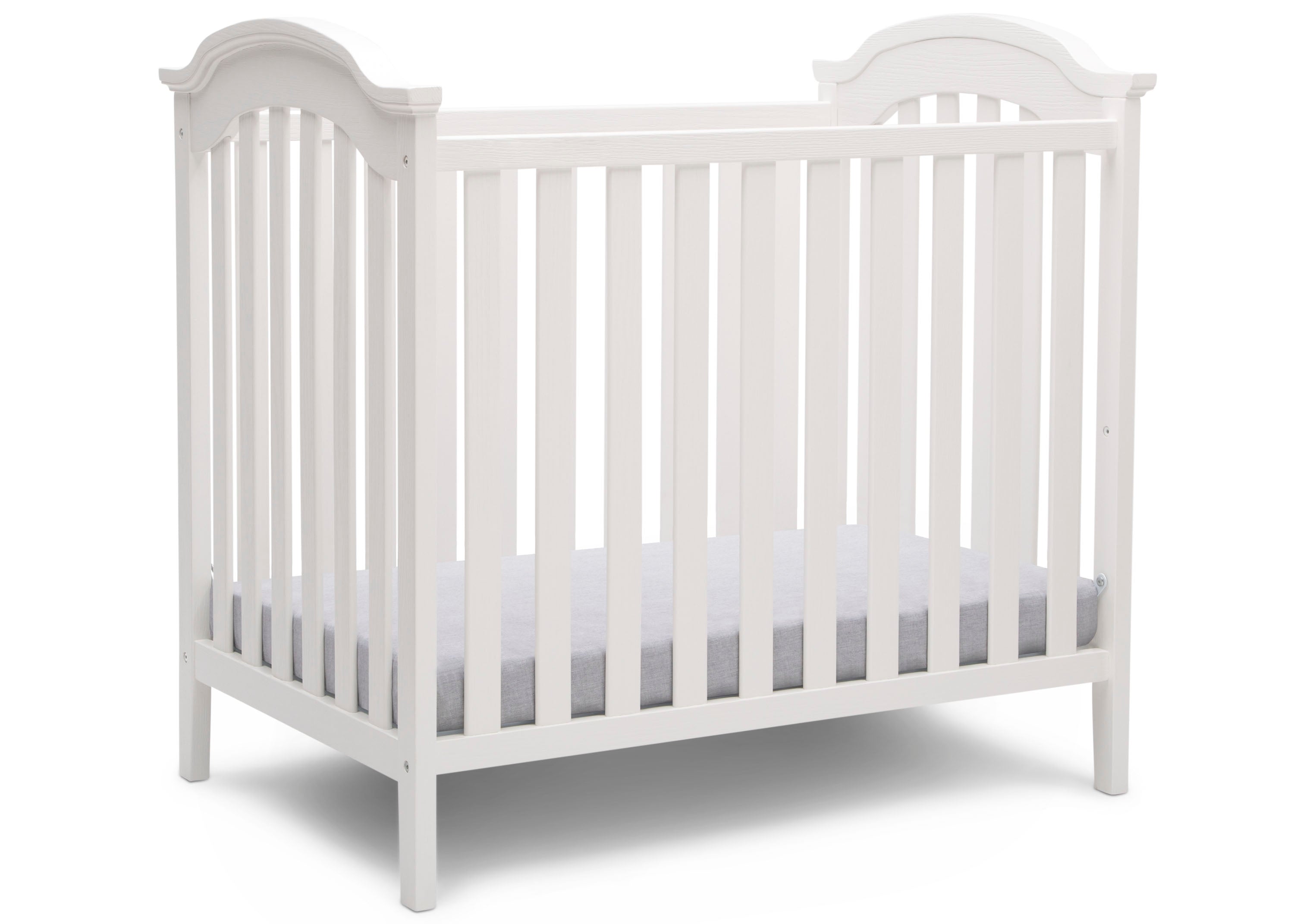 Farmhouse Style Mini Baby Crib with 2.75 Inch Mattress - Portable Nursery Bed for Newborns & Toddlers - Perfect for Small Spaces, Travel & Co-Sleeping