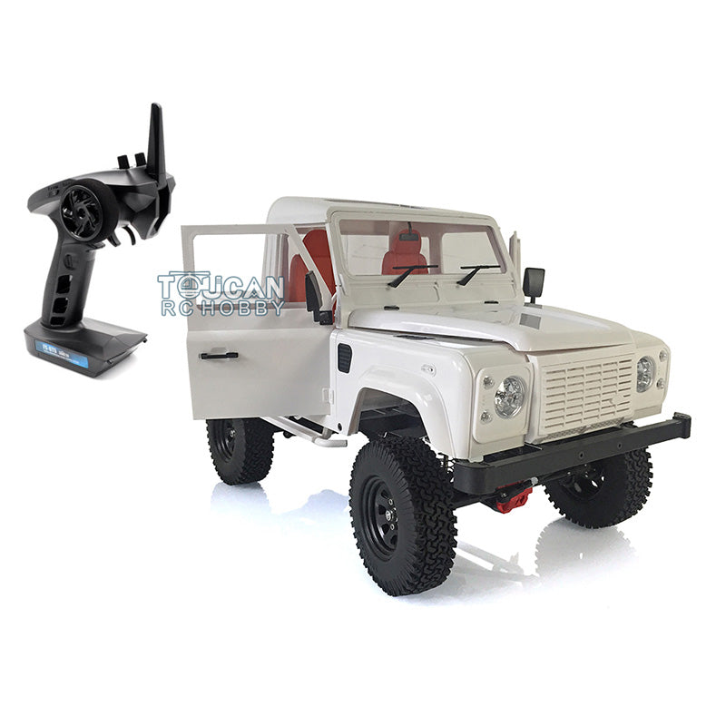 1/10 Scale D90 RC Rock Crawler Car - 4WD Off-Road Remote Control Truck with Metal Chassis, ESC, Servo Motor, LED Lights & Sound System - Perfect for Trail Crawling and Backyard Rock Climbing Adventures