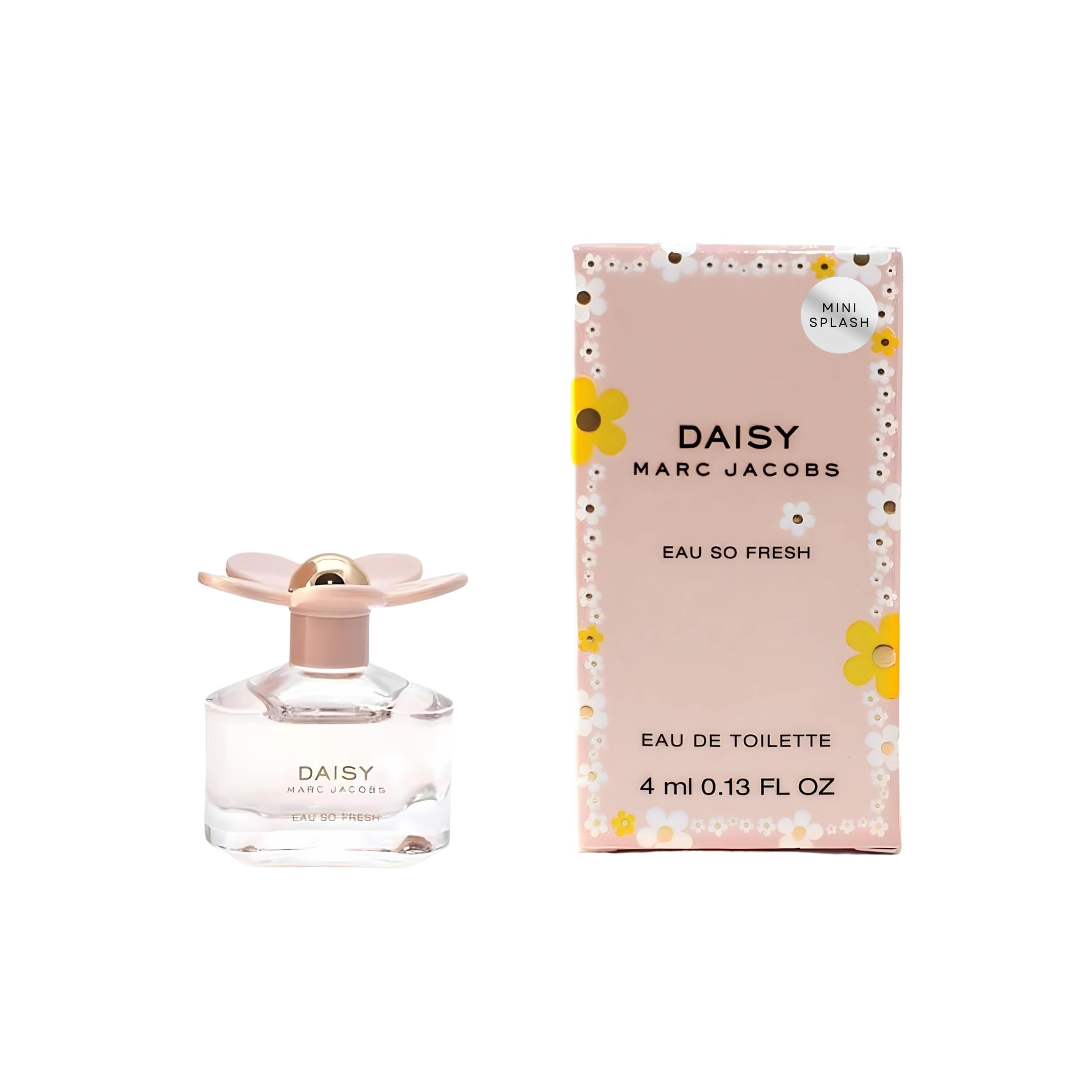 Marc Jacobs Daisy Eau So Fresh Perfume for Women - Floral EDT Mini Splash (0.13 oz) - Fresh & Feminine Scent for Everyday Wear, Date Night & Special Occasions