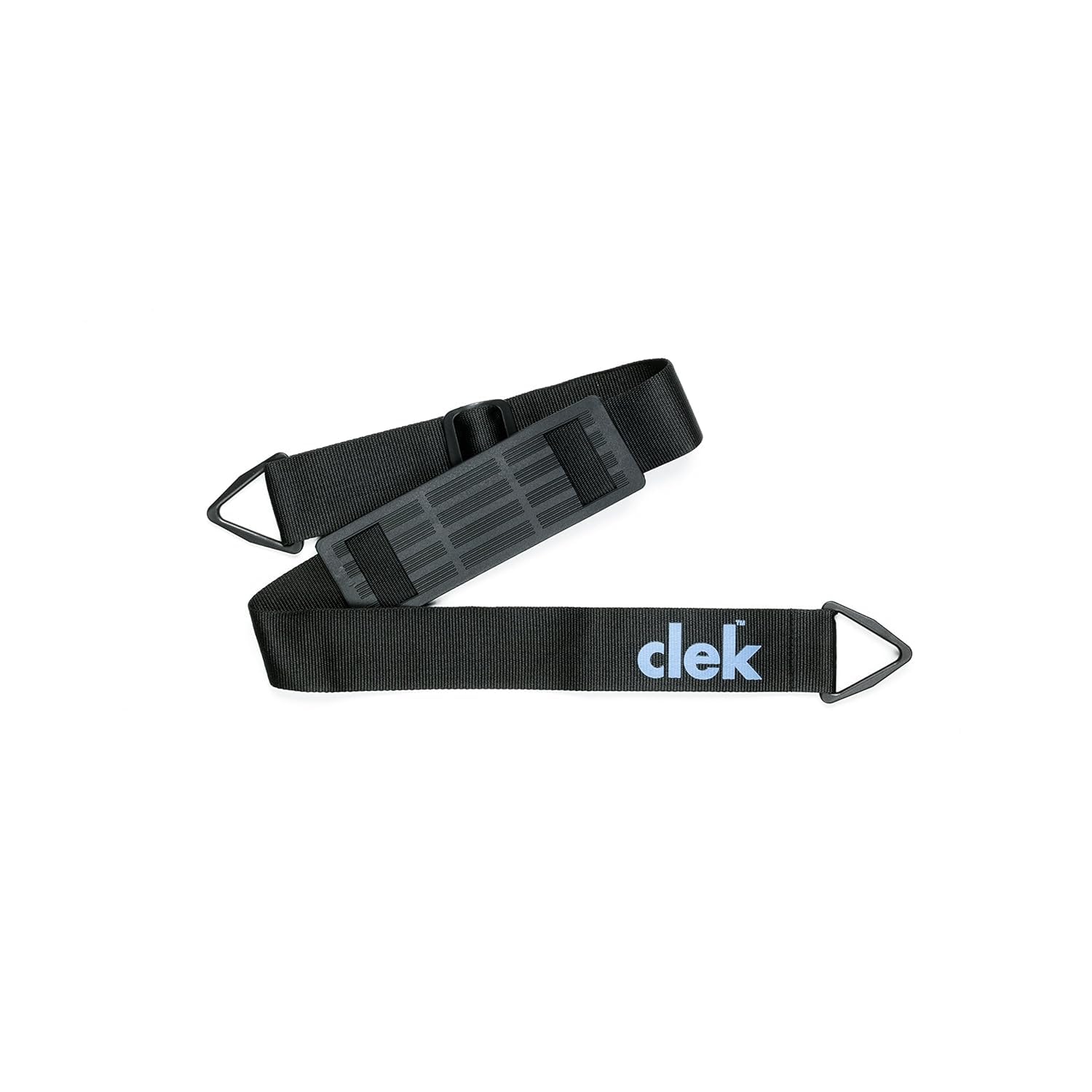Clek Olli Backless Booster Car Seat for Kids - Extra Padding & Comfort Cube Design with Quick-Release Strap & Rigid LATCH System (Thunder) - Safe Travel for School, Road Trips & Everyday Use