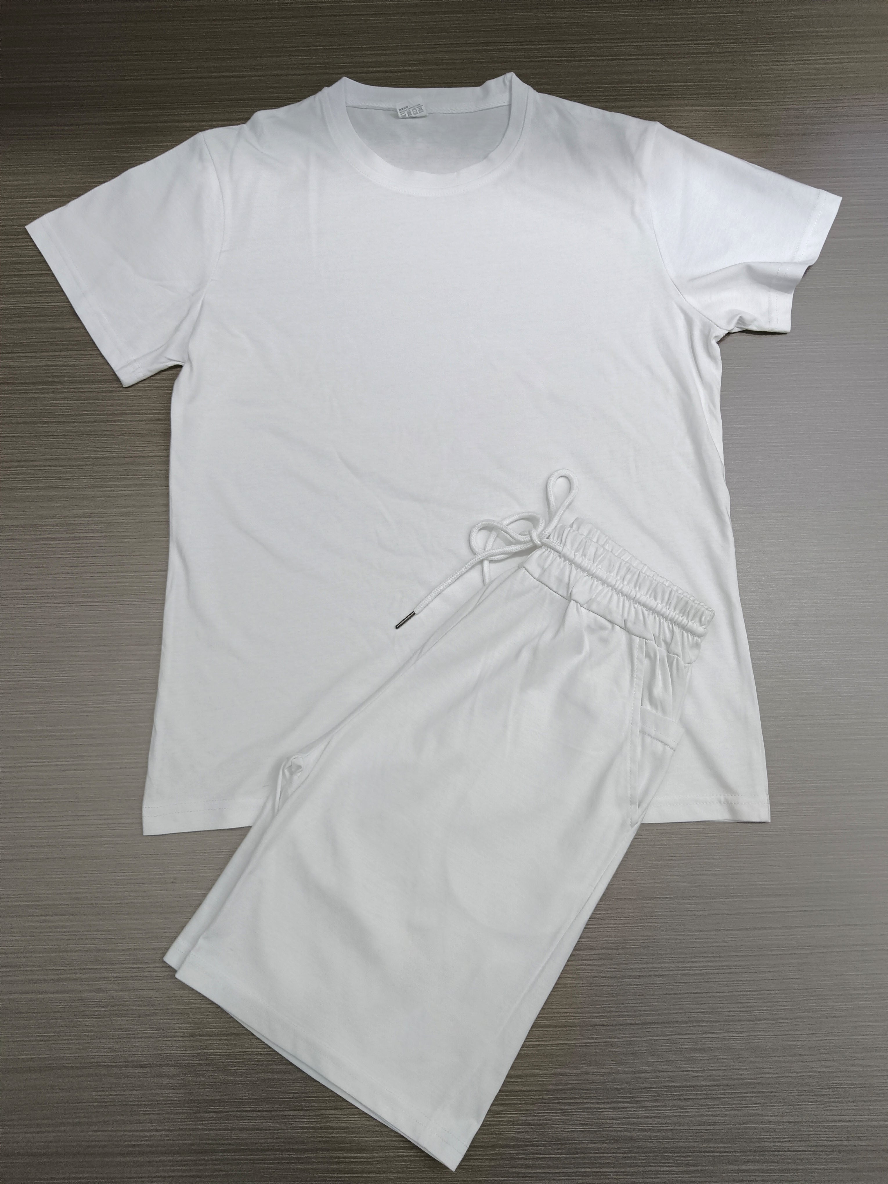 Men's Casual Short Sleeve T-Shirt and Shorts Set - Comfortable Summer Outfit for Beach, Gym, and Everyday Wear
