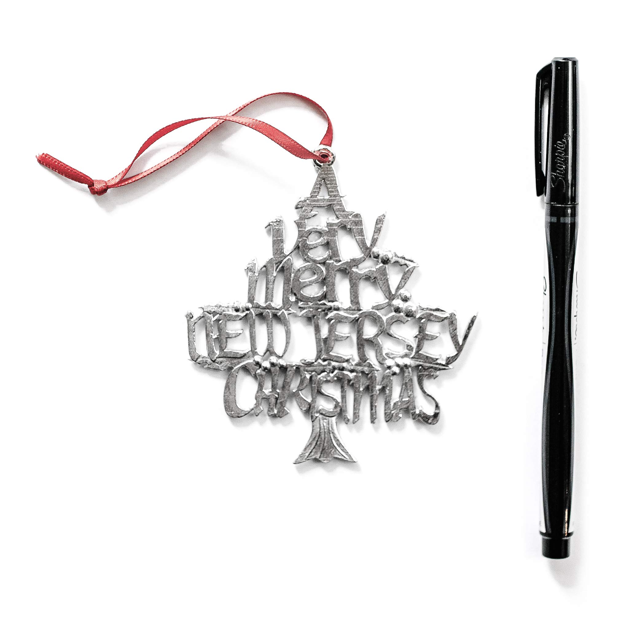 Handmade New Jersey Christmas Ornaments - Unique Holiday Decorations for Tree, Home & Office - Perfect NJ Souvenirs & Gifts for Family & Friends