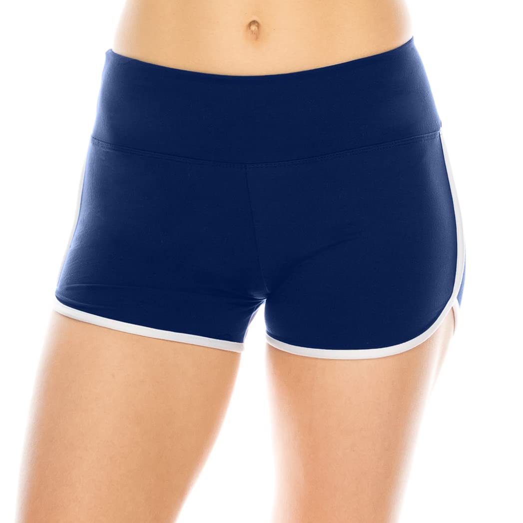 ALWAYS Women's High Waisted Booty Shorts - Super Soft Dolphin Hem Workout Shorts for Yoga, Running & Gym