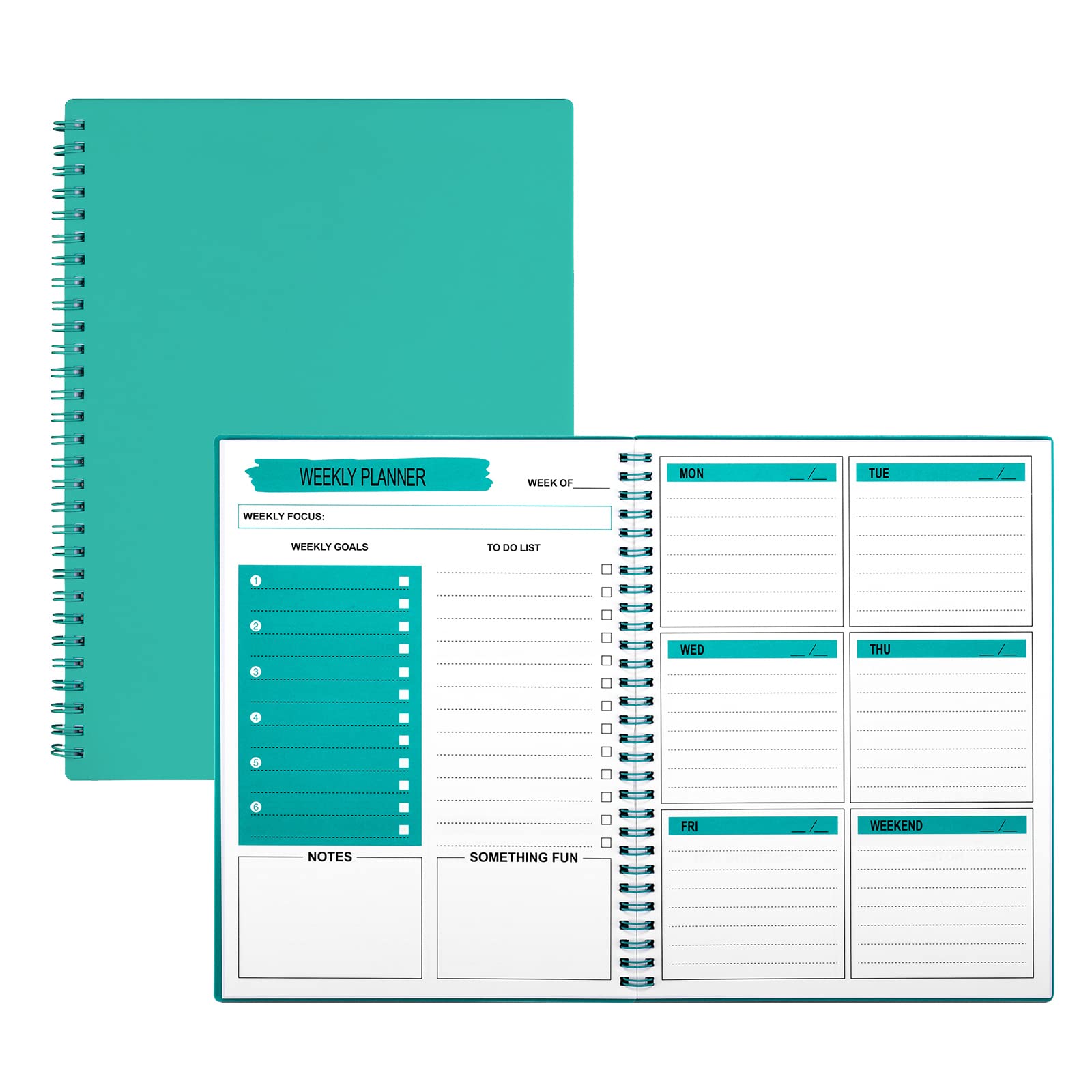 Cheneyboo Undated Weekly Planner - 52 Weeks To-Do List Notebook, 5.2