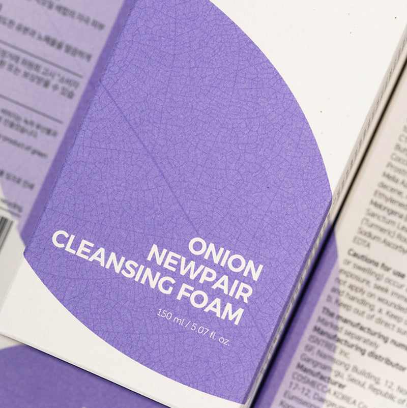 Isntree Onion Newpair Cleansing Foam 150ml - Gentle Korean Face Wash for Acne-Prone & Sensitive Skin | Daily Deep Cleansing & Pore Care | Perfect for Morning & Night Skincare Routine