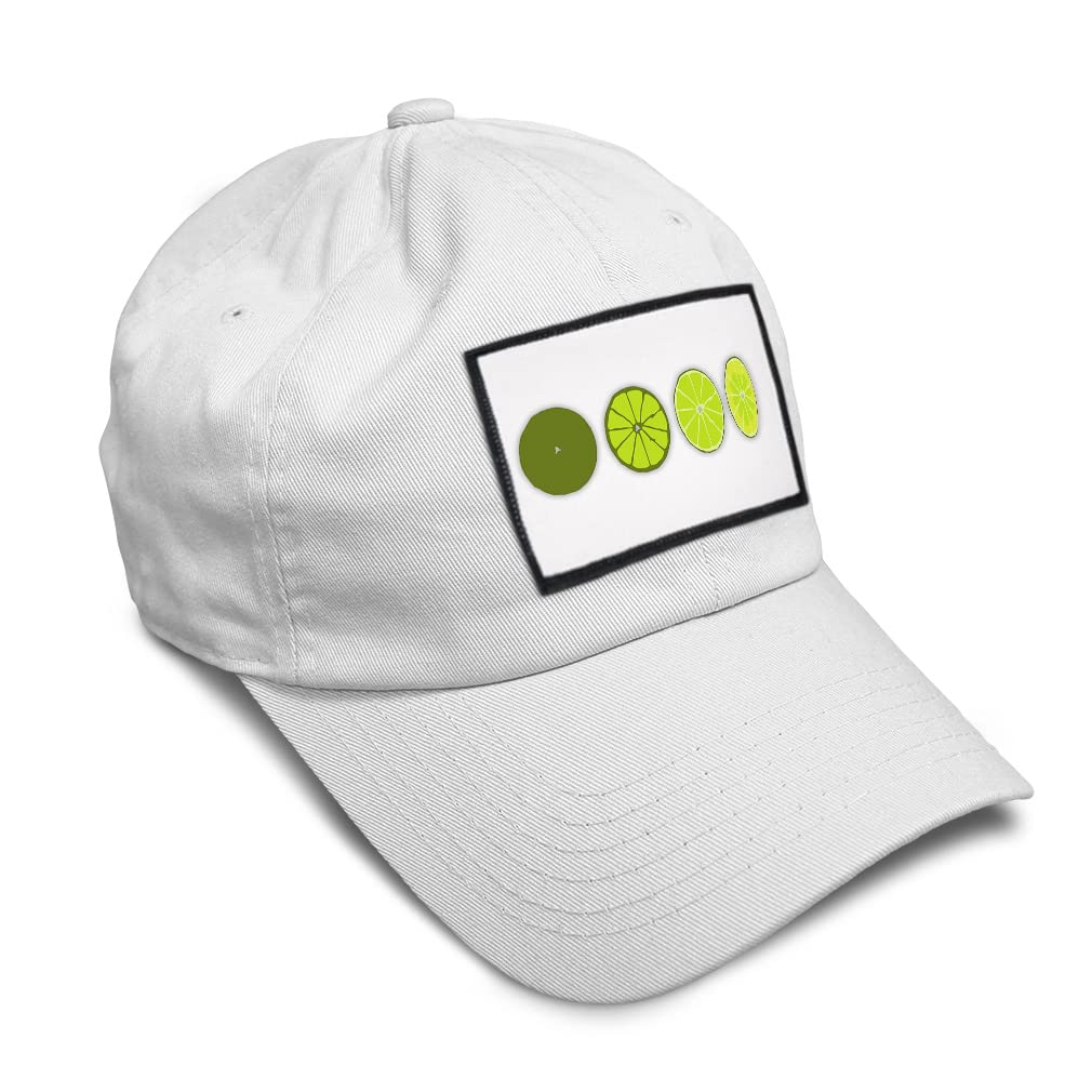 Speedy Pros Soft Baseball Cap with Lime Fruit & Vegetable Design - Perfect for Juice Lovers, Sports Fans & Outdoor Activities