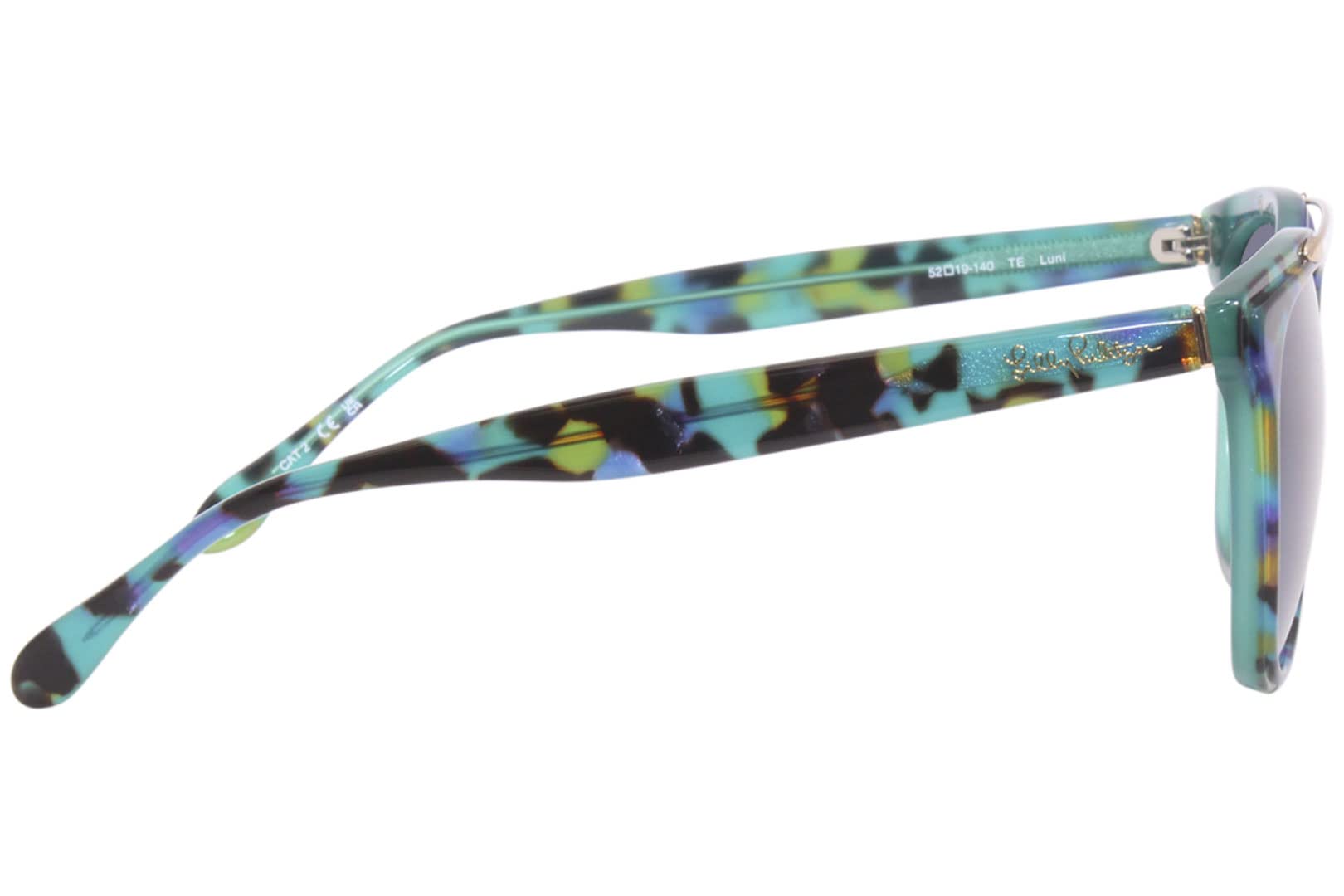 Lilly Pulitzer Luni Navy Sunglasses for Women – 52mm Lens, 19mm Bridge, 140mm Temple – Perfect for Beach, Driving & Outdoor Activities