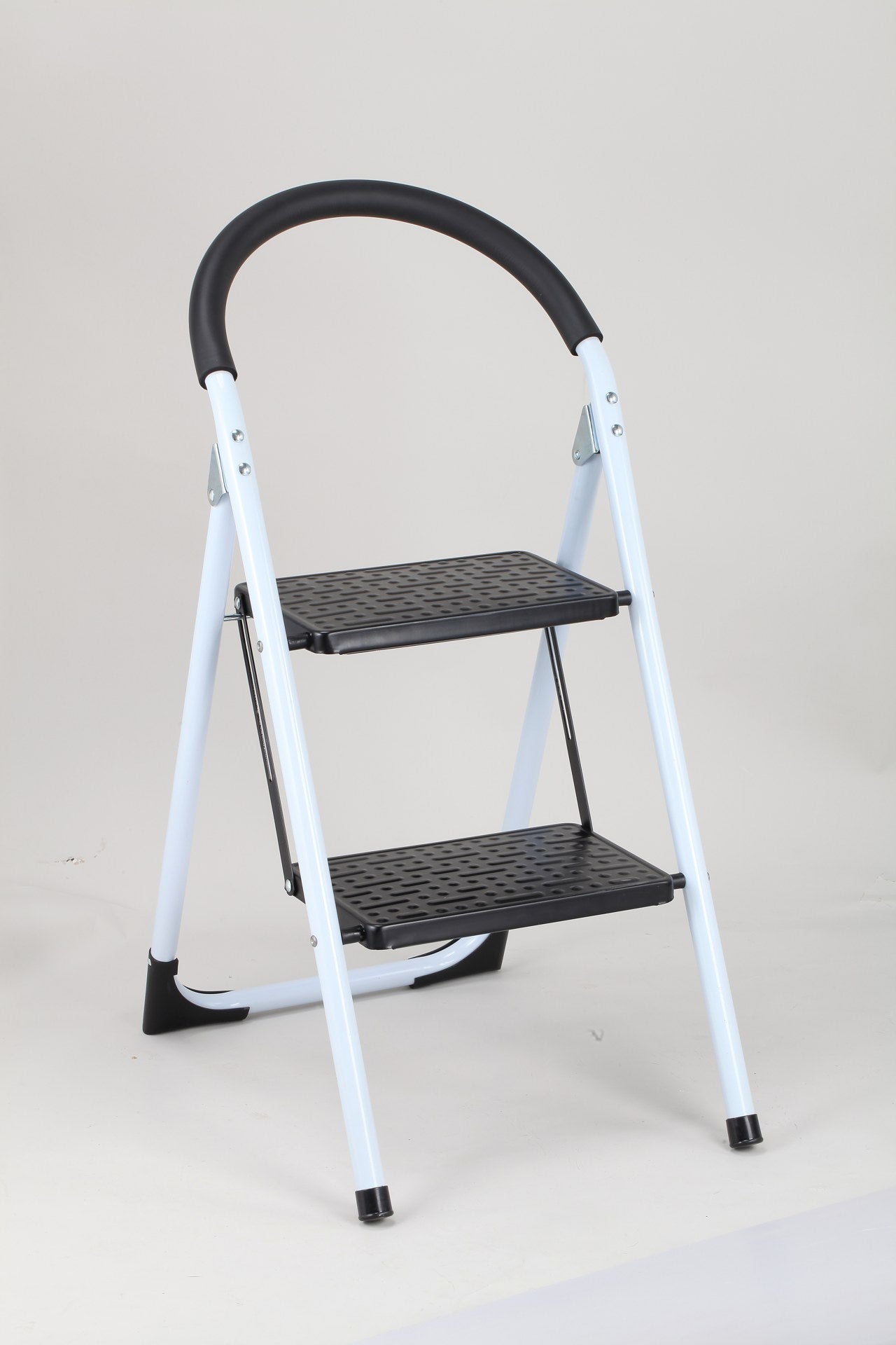 ITY 2 Step Ladder - Lightweight Aluminum Folding Step Stool with Anti-Slip Feet for Home, Kitchen, Garage & Office Use